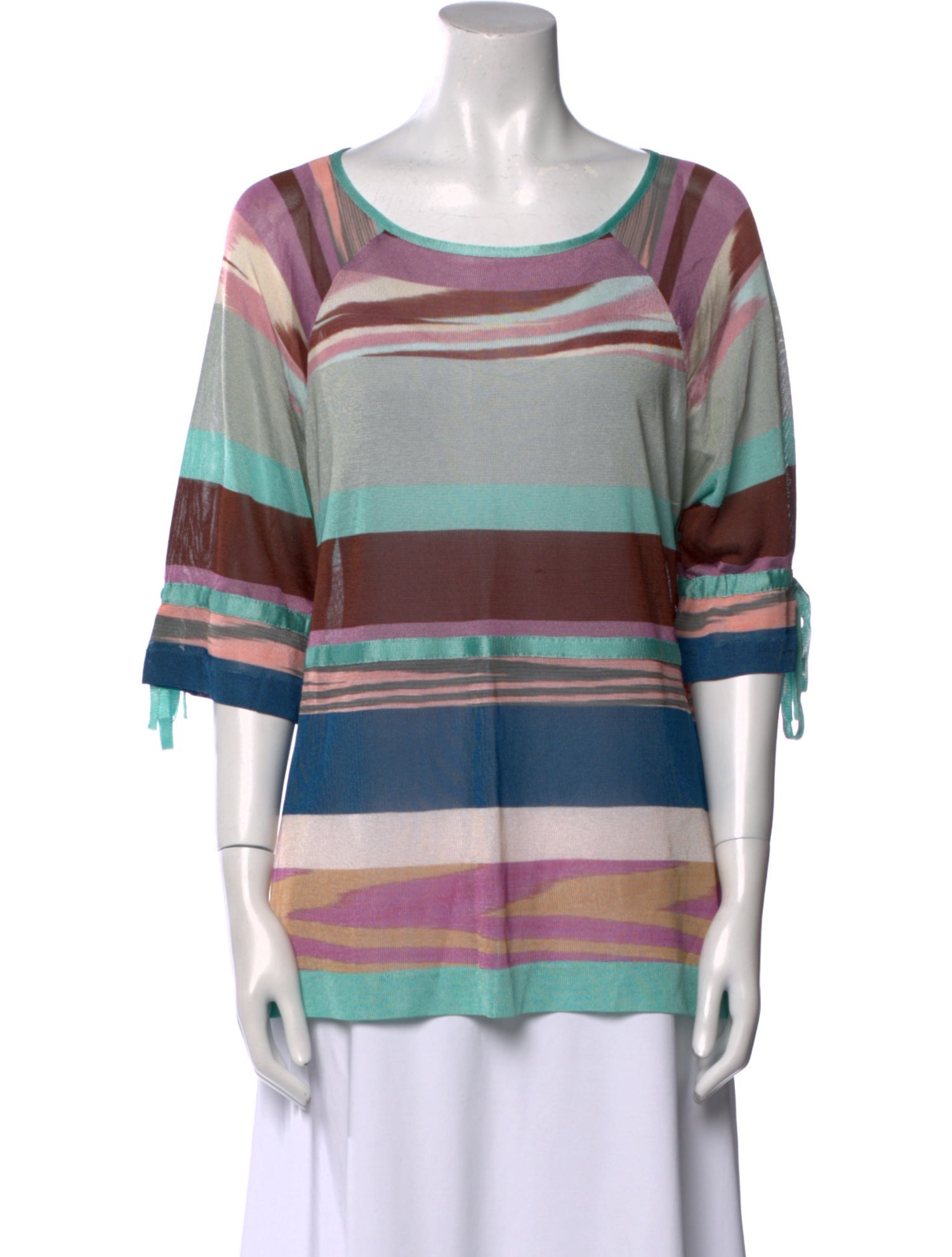 Missoni Striped Scoop Neck Sweater