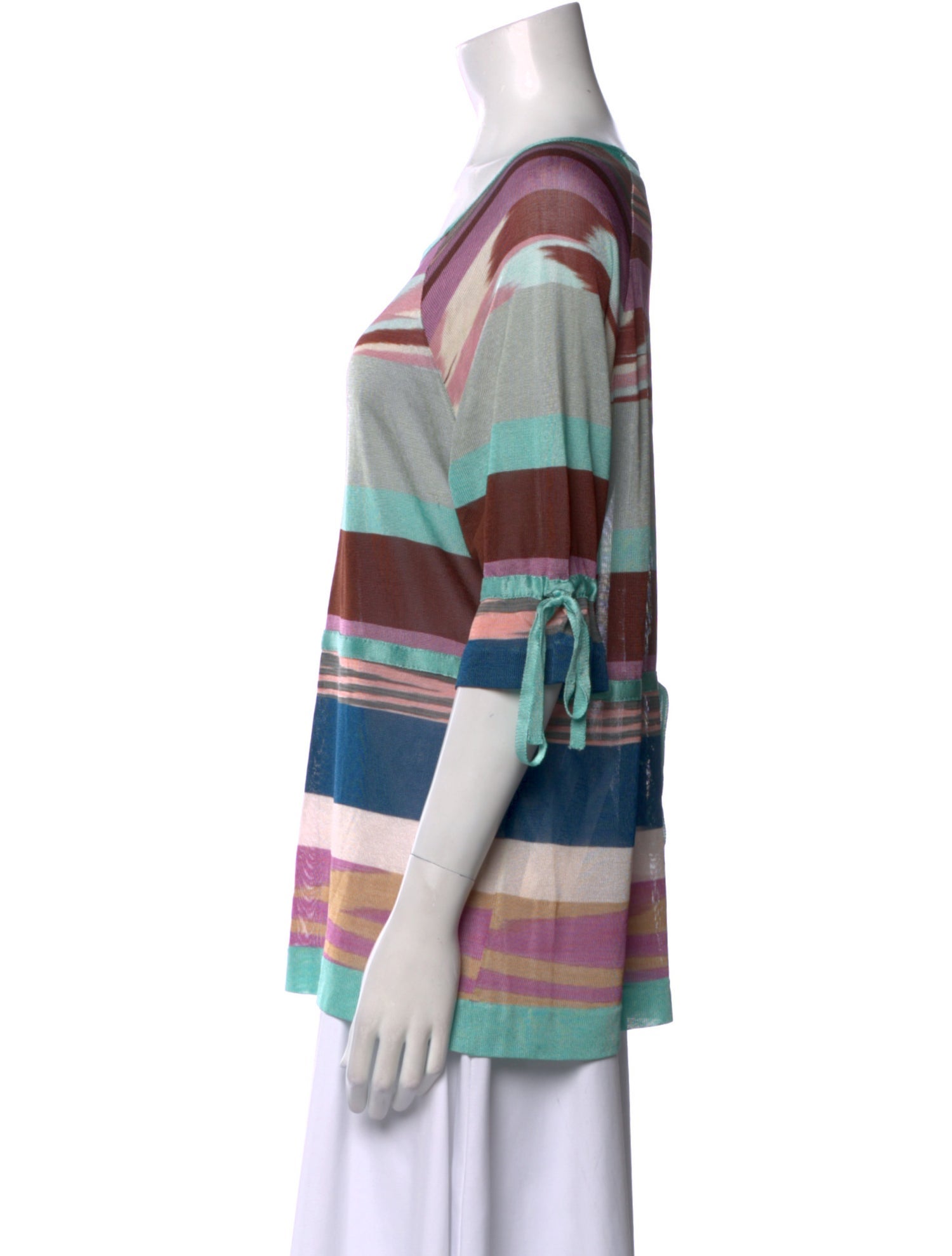 Missoni Striped Scoop Neck Sweater