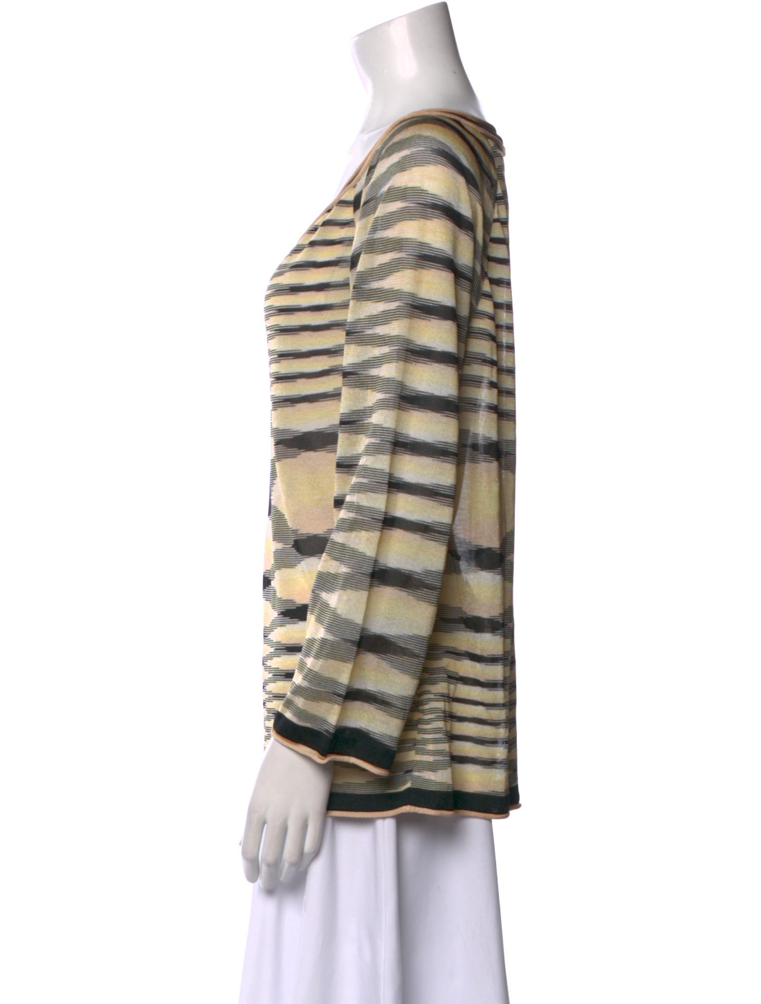 Missoni Striped Scoop Neck Blouse