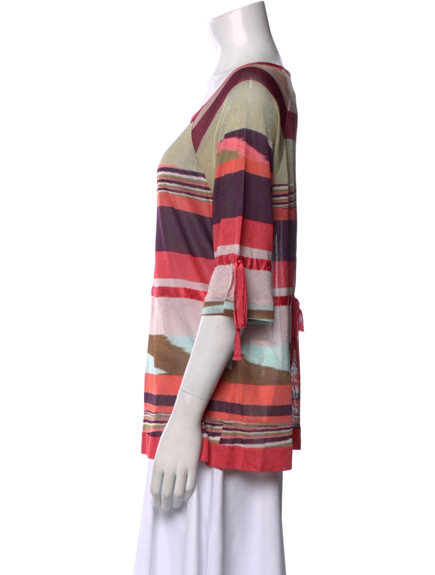 Missoni Striped Scoop Neck Top