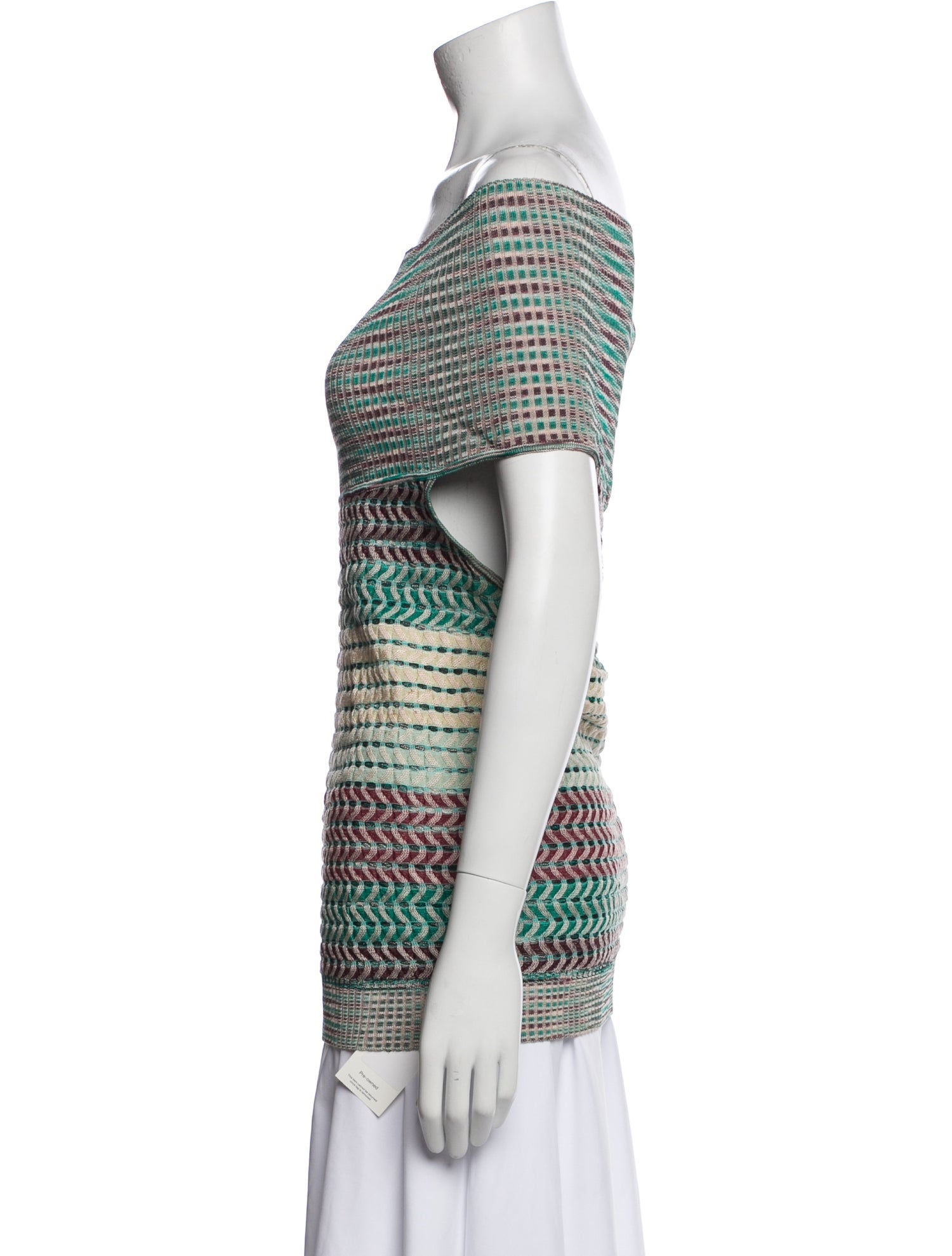 Missoni Striped Off-The-Shoulder Tunic