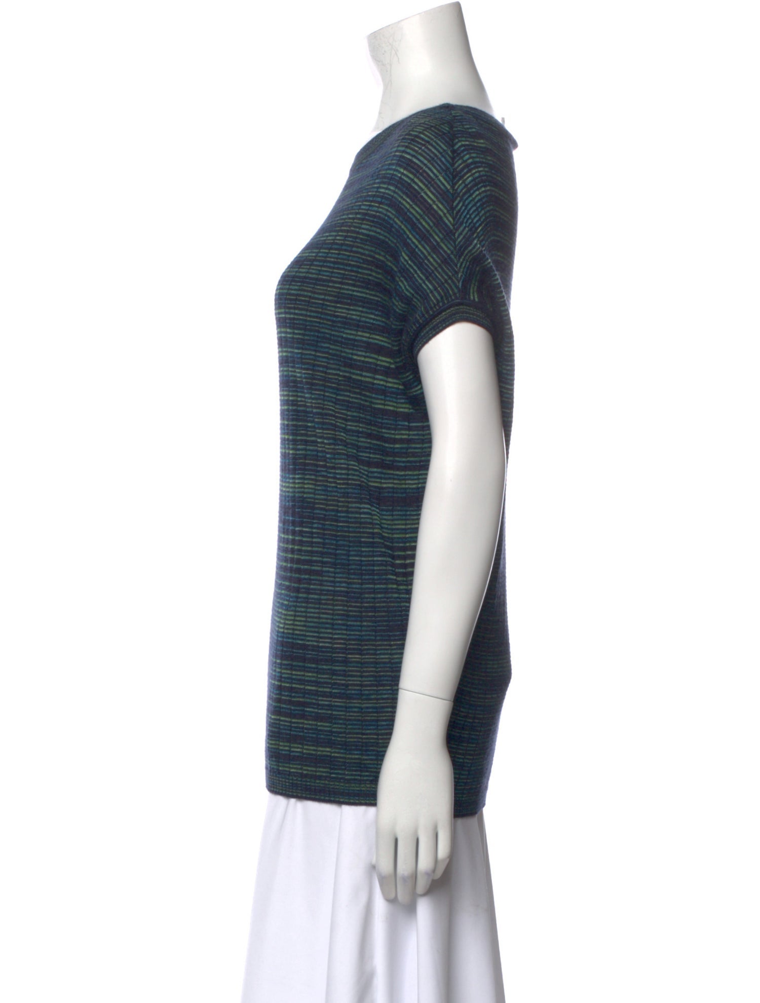 Missoni Striped Scoop Neck Top