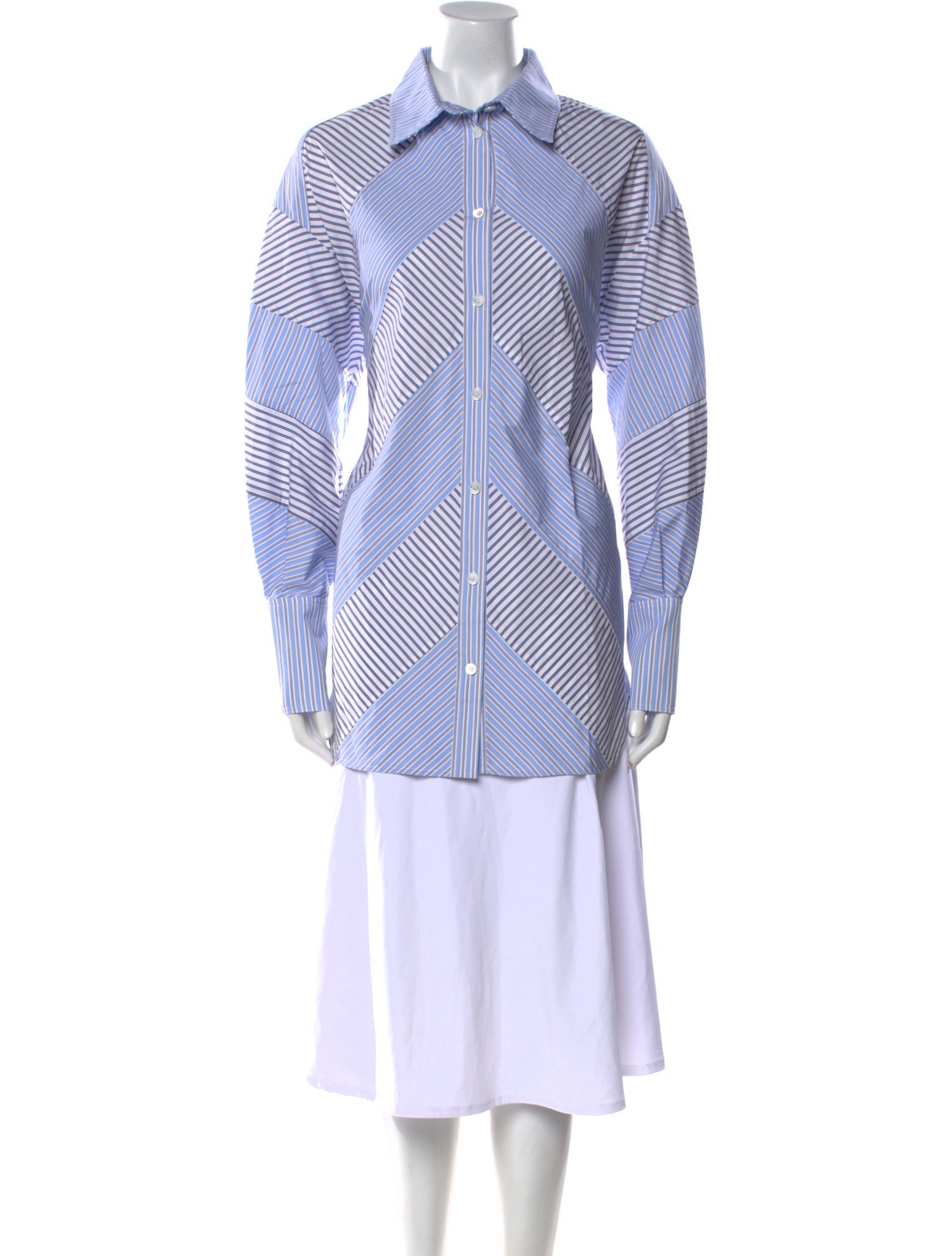 Missoni Striped Long Sleeve Button-Up Top w/ Tags