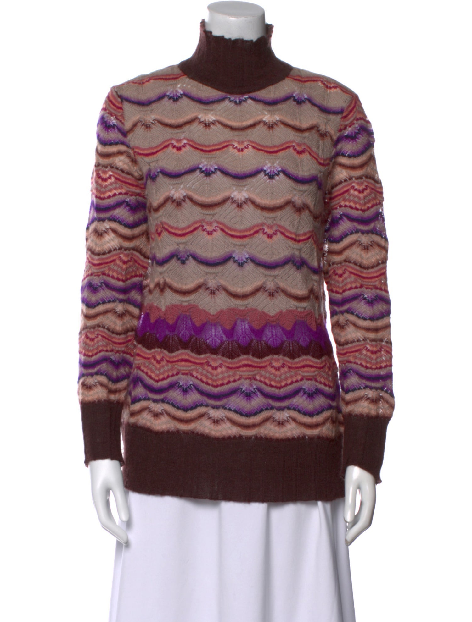 Missoni Striped Turtleneck Sweater