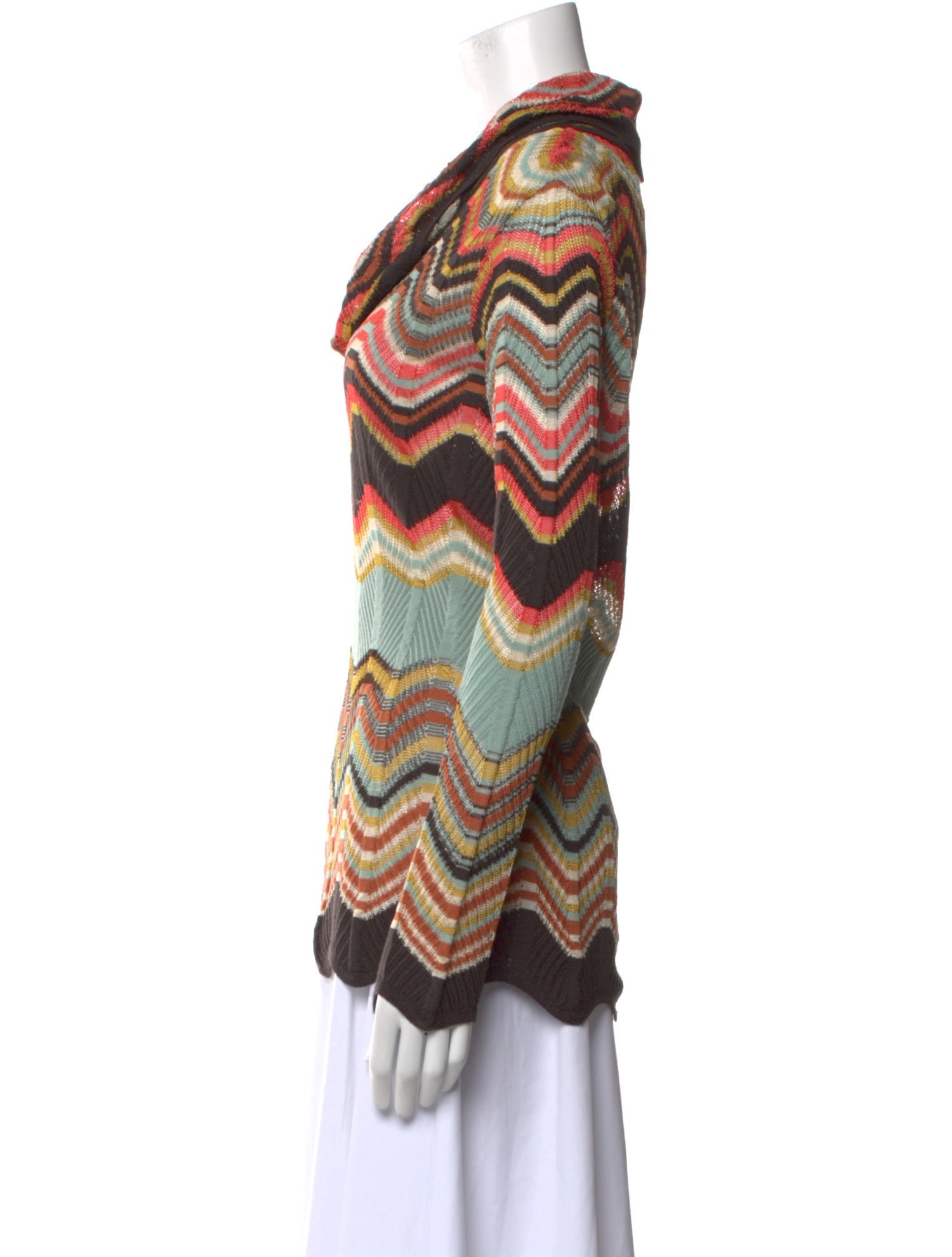 Missoni Striped Cowl Neck Sweater