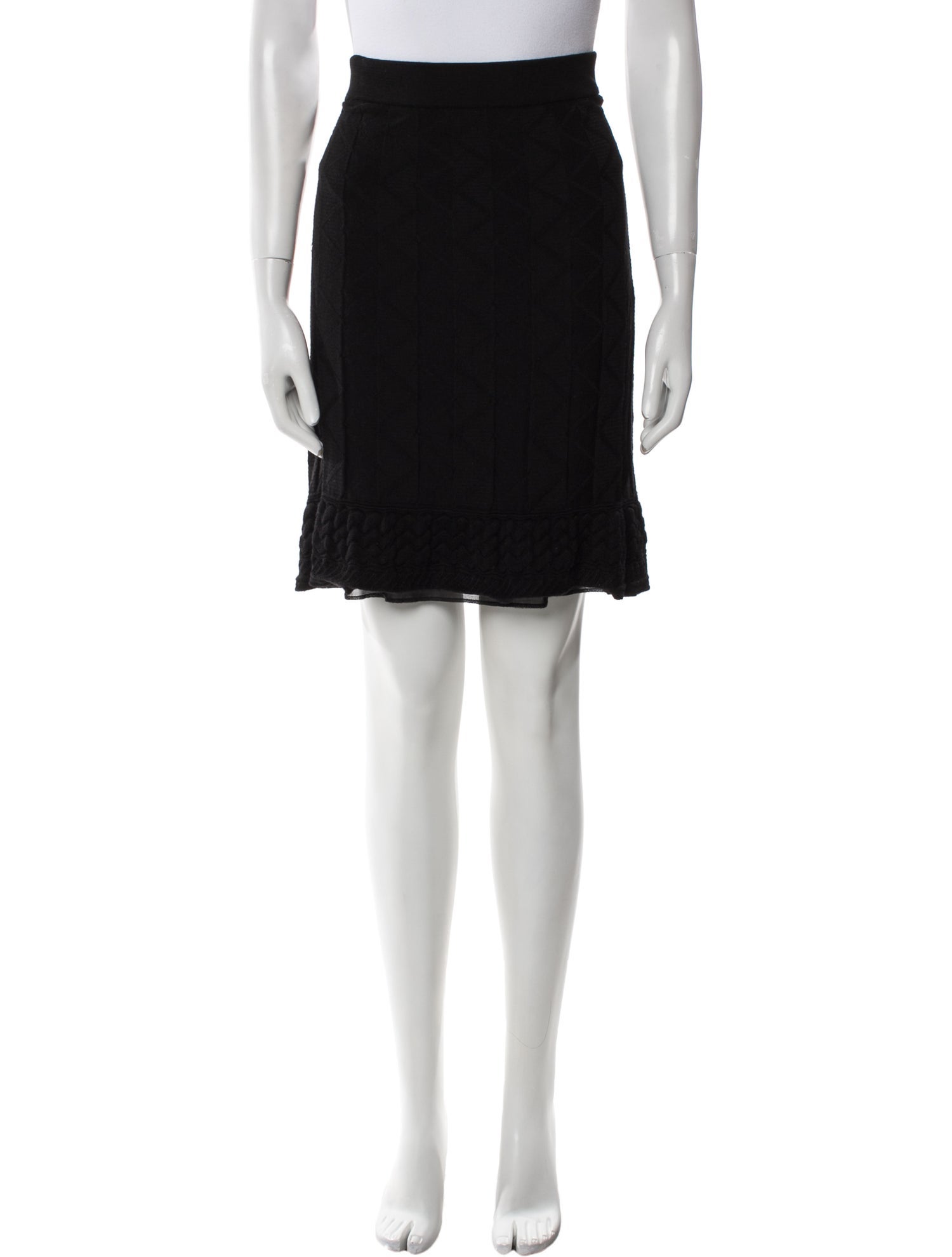 M Missoni Wool Knee-Length Skirt