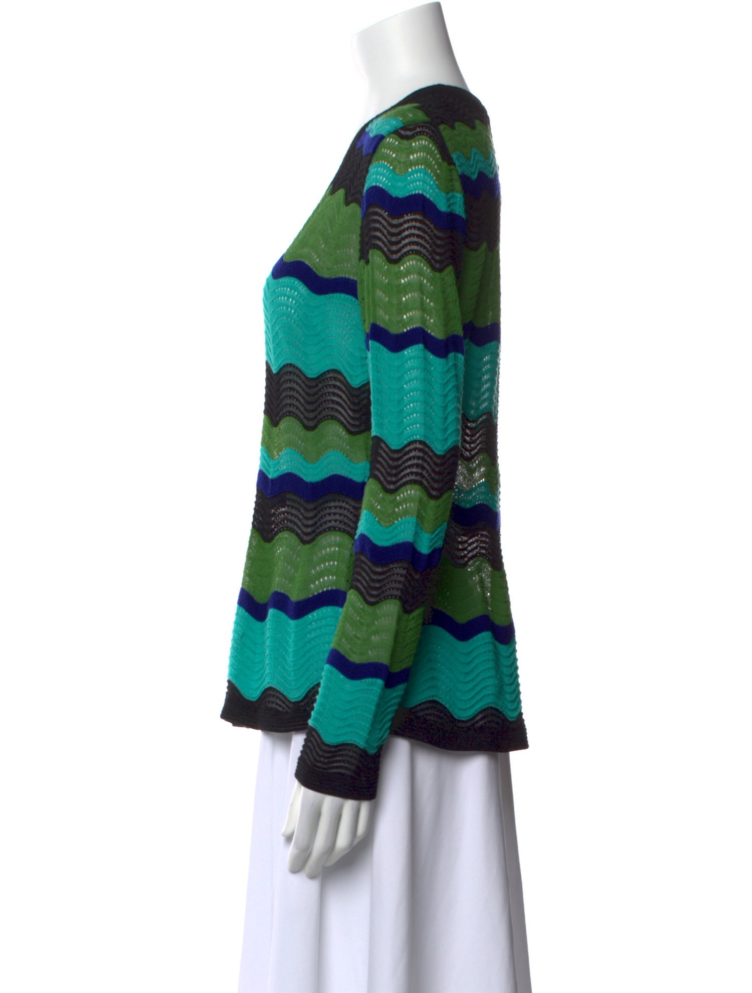 Missoni Striped Scoop Neck Sweater