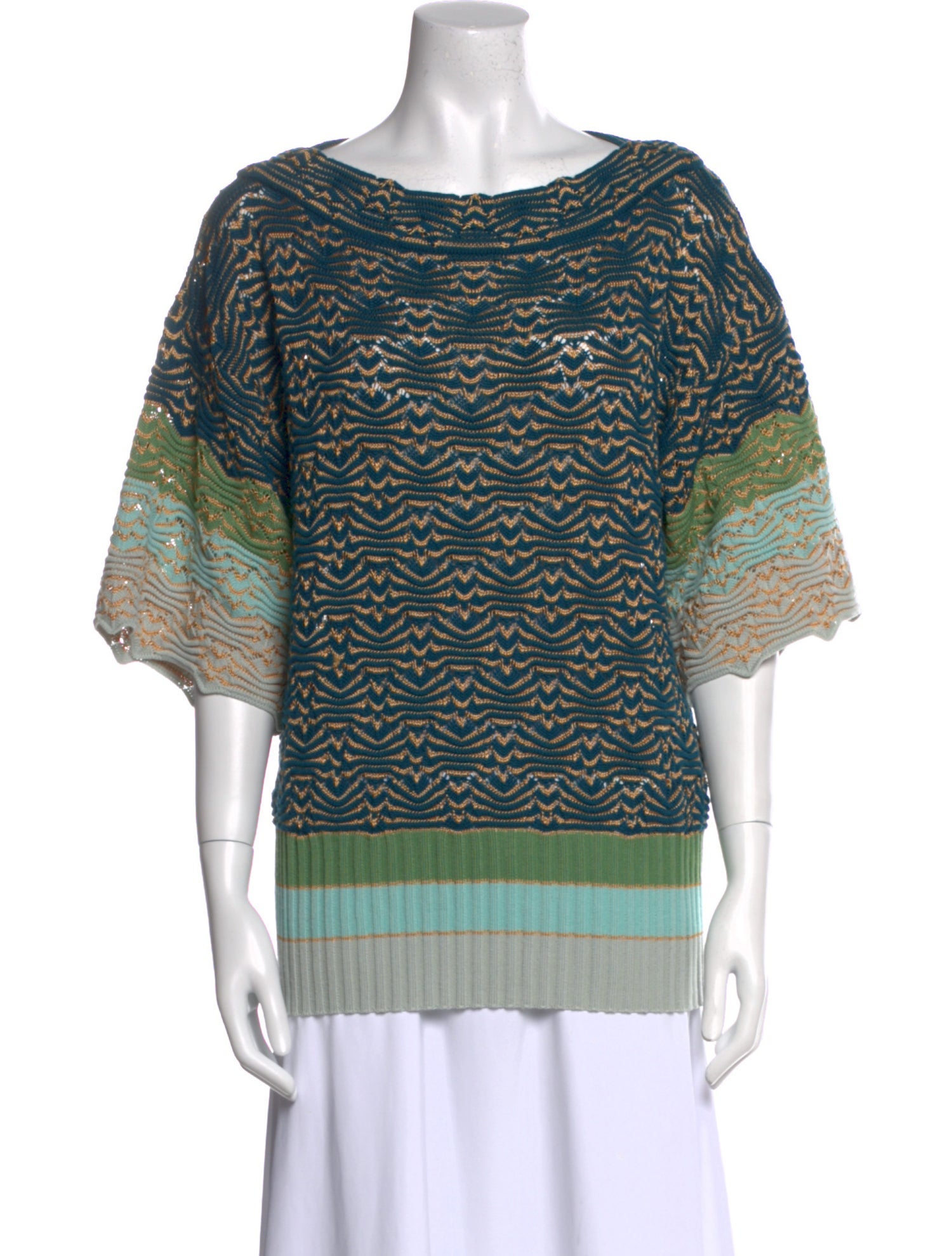 Missoni Printed Bateau Neckline Sweatshirt