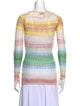 Missoni Striped Scoop Neck Sweater