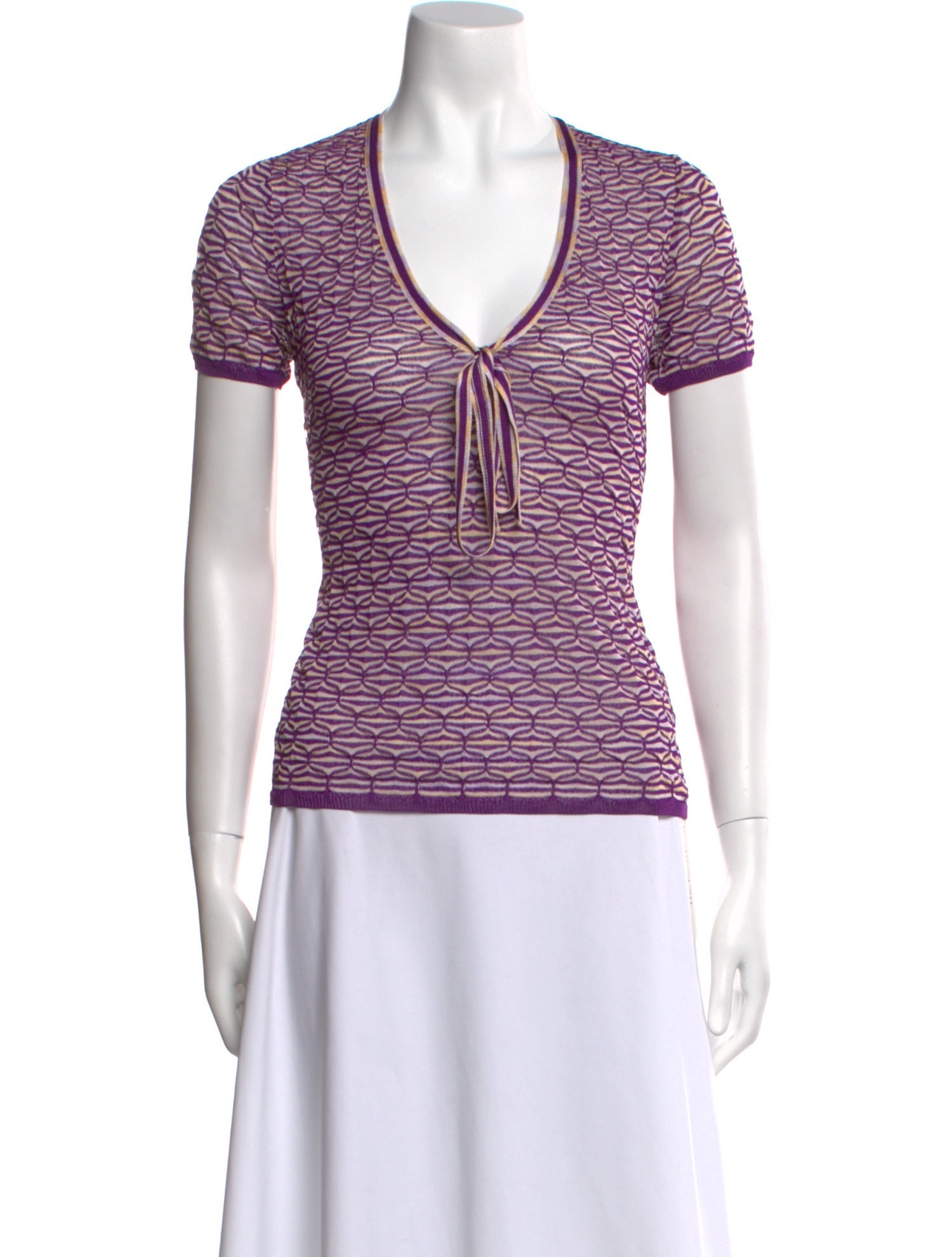 Missoni Printed V-Neck Top