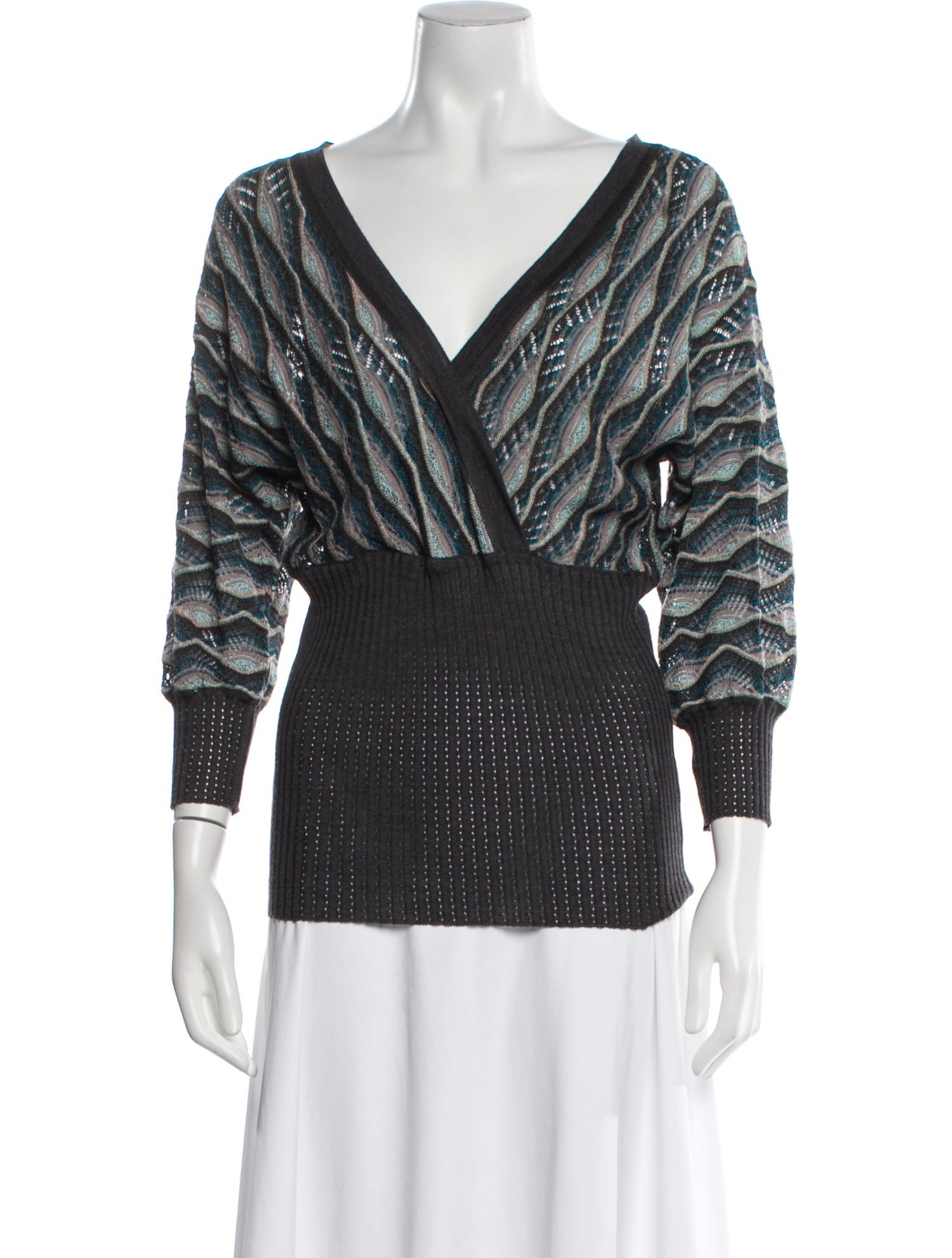 Missoni Printed V-Neck Sweater