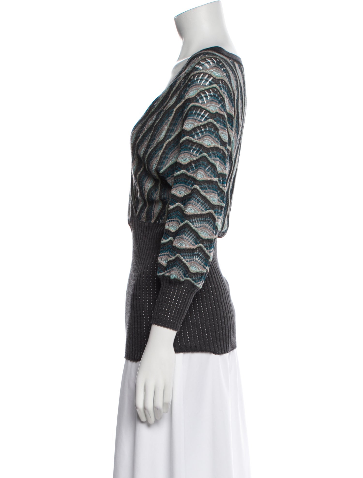 Missoni Printed V-Neck Sweater