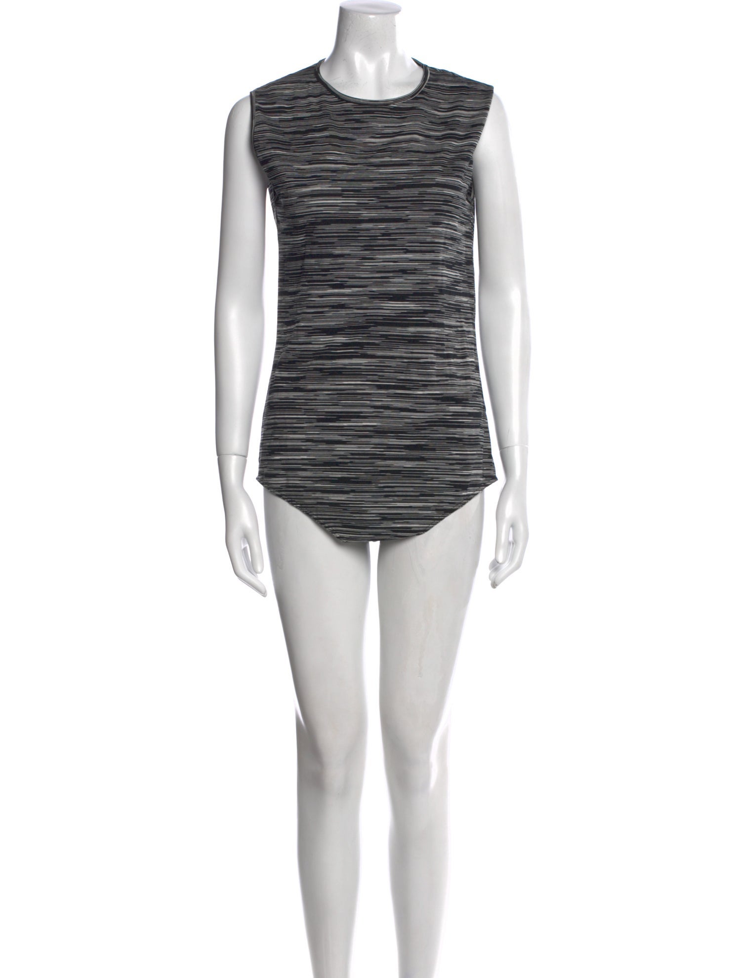Missoni Striped Crew Neck Bodysuit