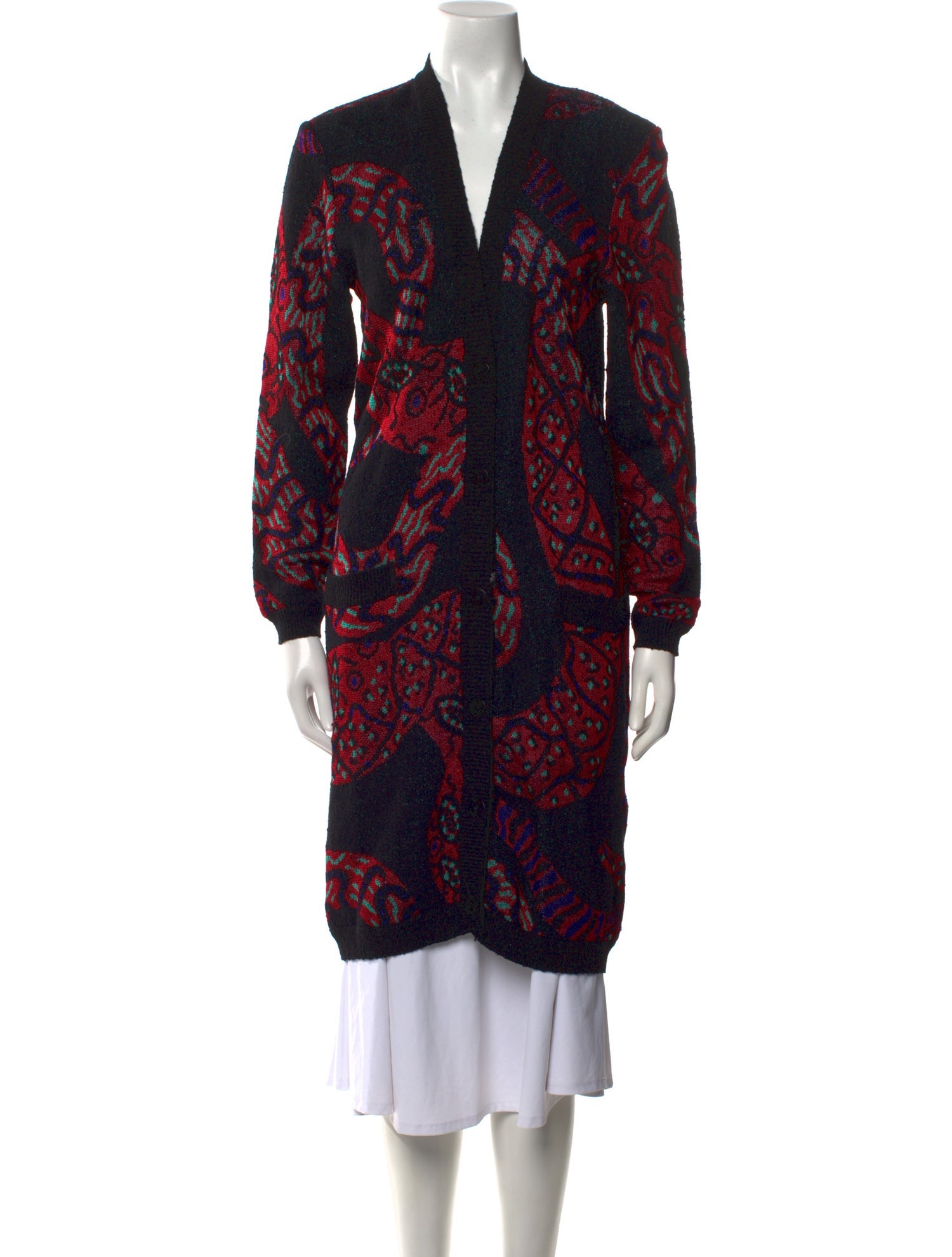 Missoni Animal Print V-Neck Sweater