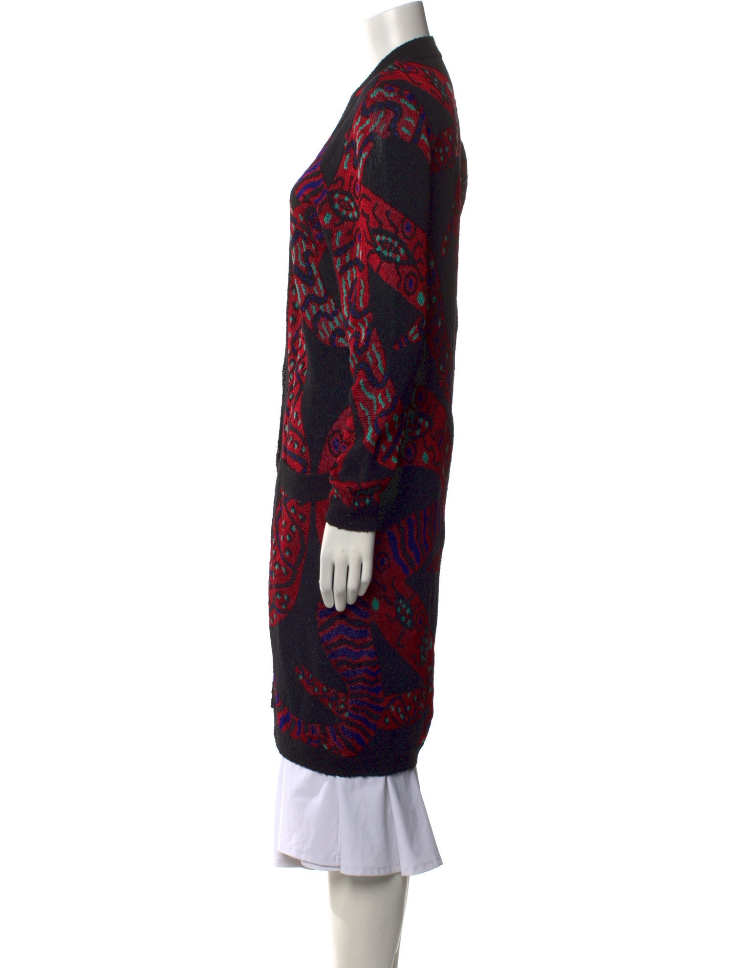 Missoni Animal Print V-Neck Sweater