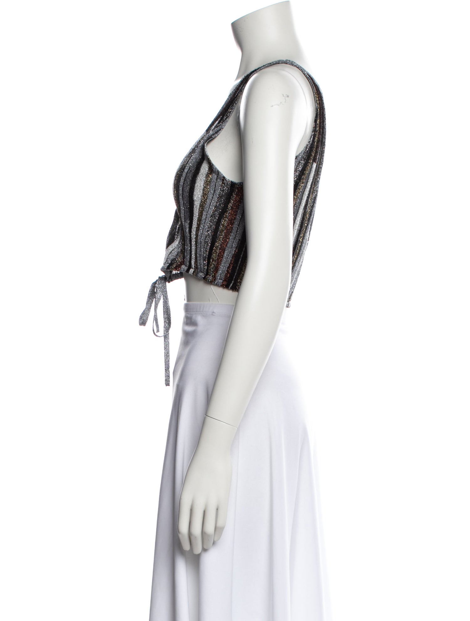 Missoni Striped V-Neck Crop Top