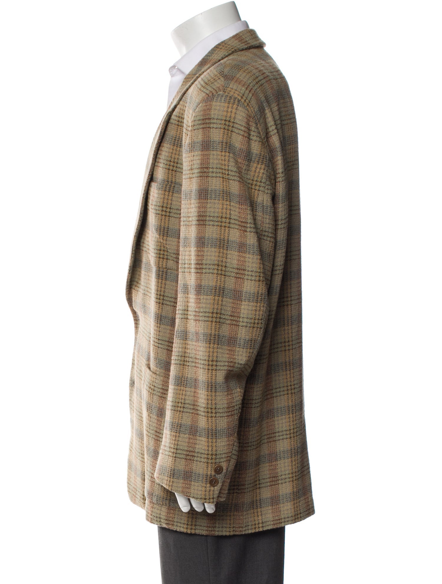 Missoni Virgin Wool Plaid Print Blazer