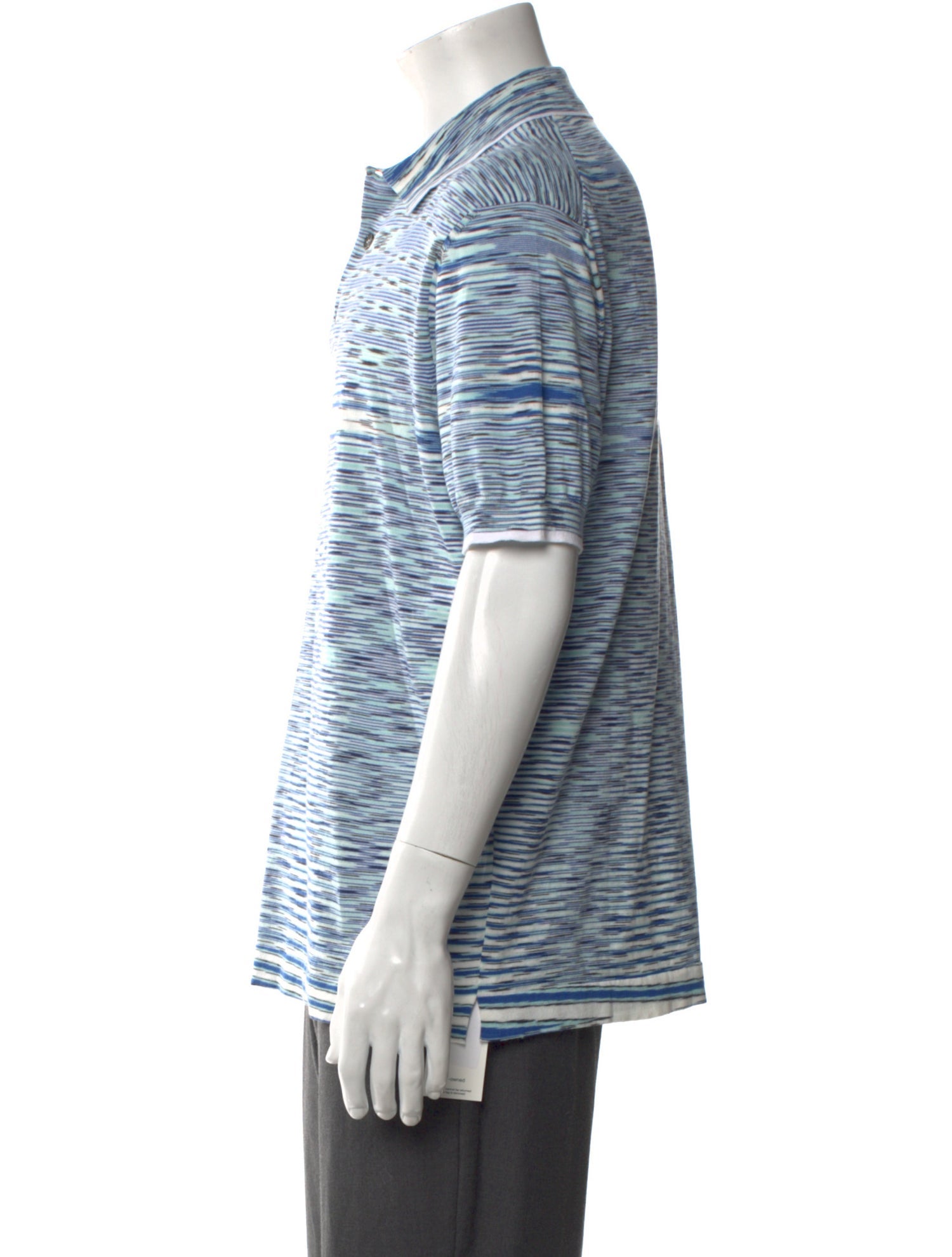 Missoni Striped Crew Neck Polo Shirt