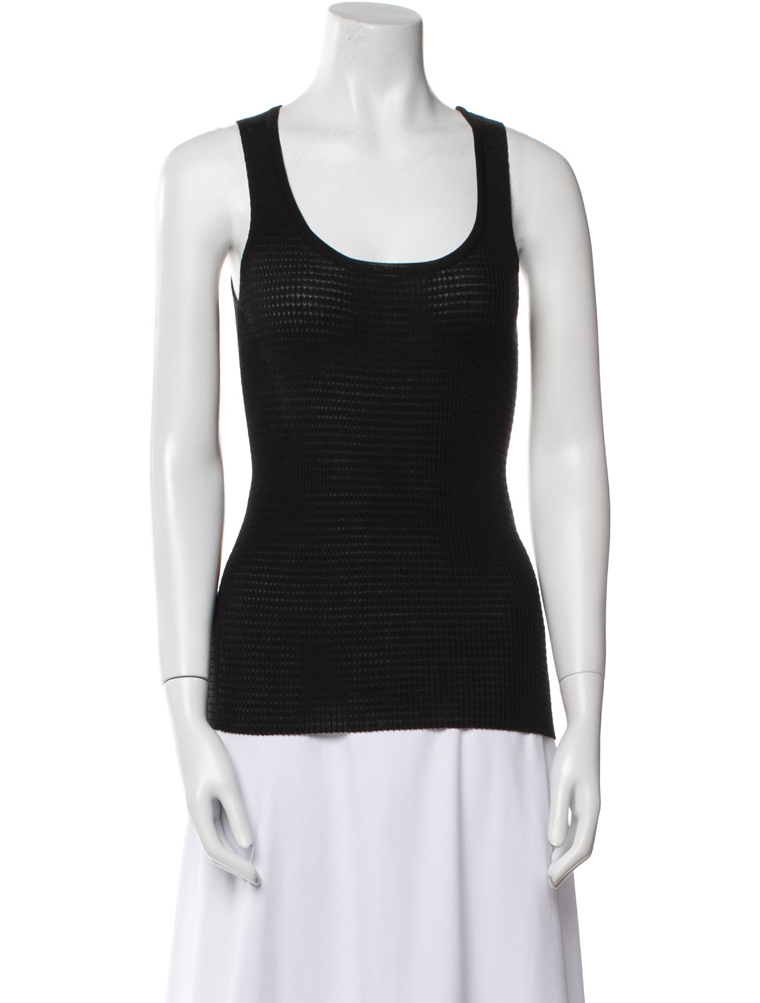 M Missoni Merino Wool Scoop Neck Top