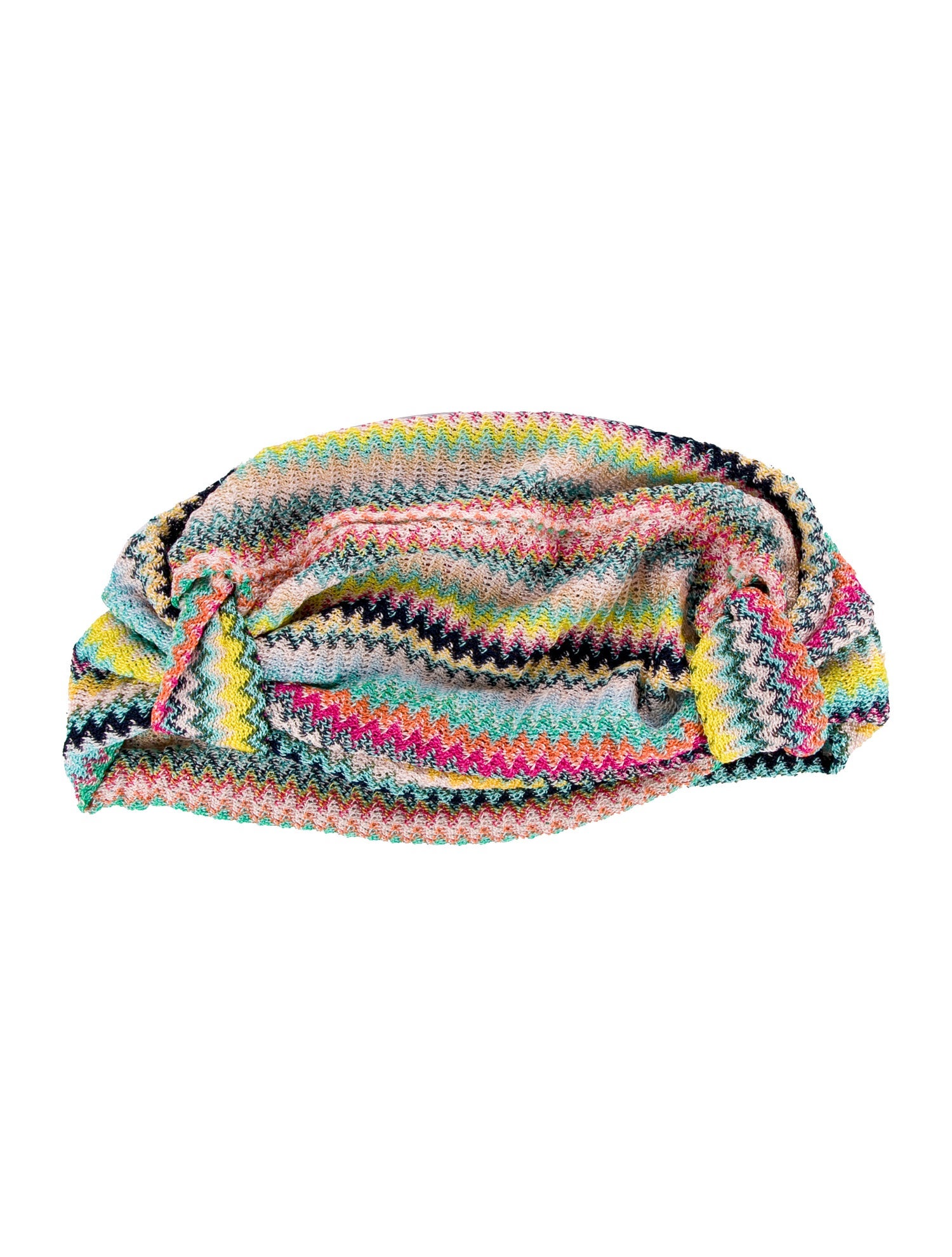 Missoni Synthetic-Blend Multi-Color Knitted Beanie