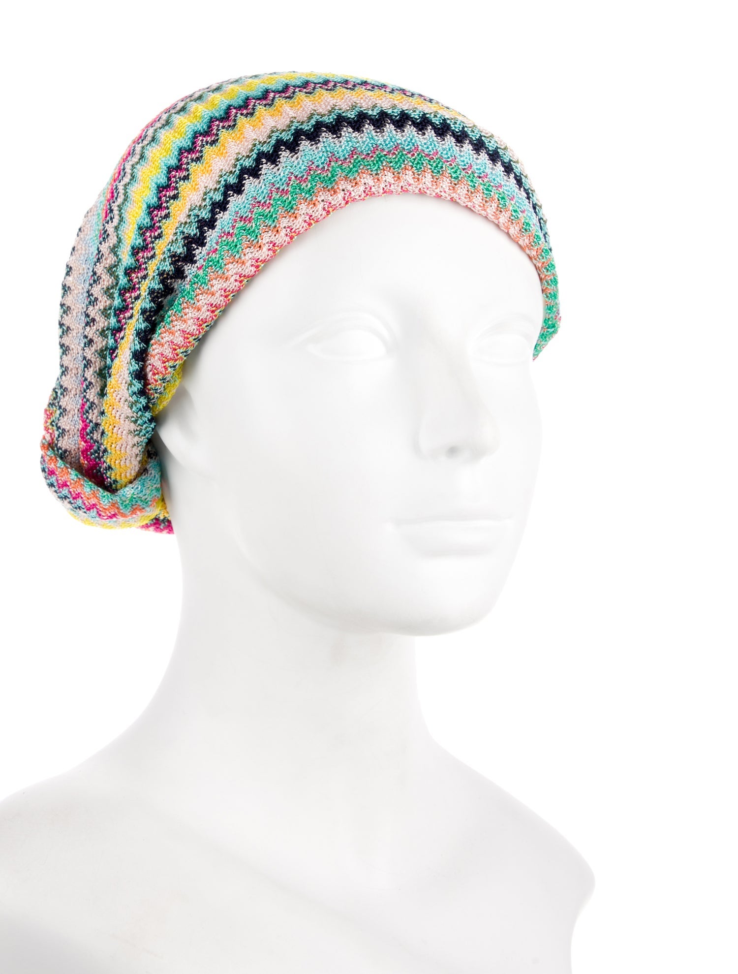 Missoni Synthetic-Blend Multi-Color Knitted Beanie