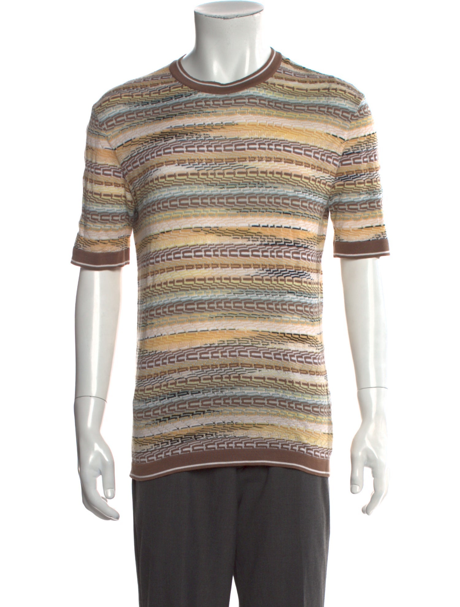 Missoni Striped Crew Neck T-Shirt