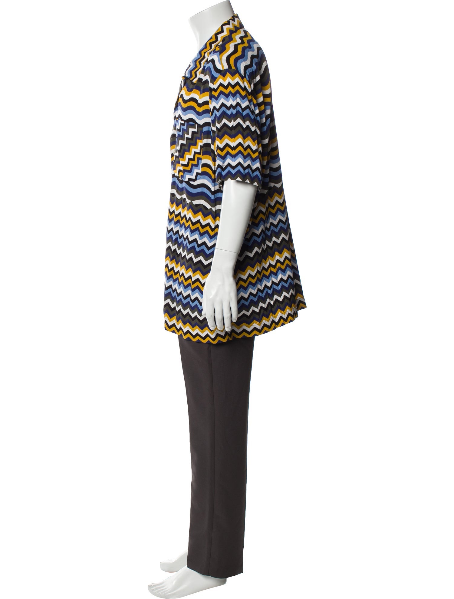 Missoni Striped Three-Quarter Sleeve Shirt