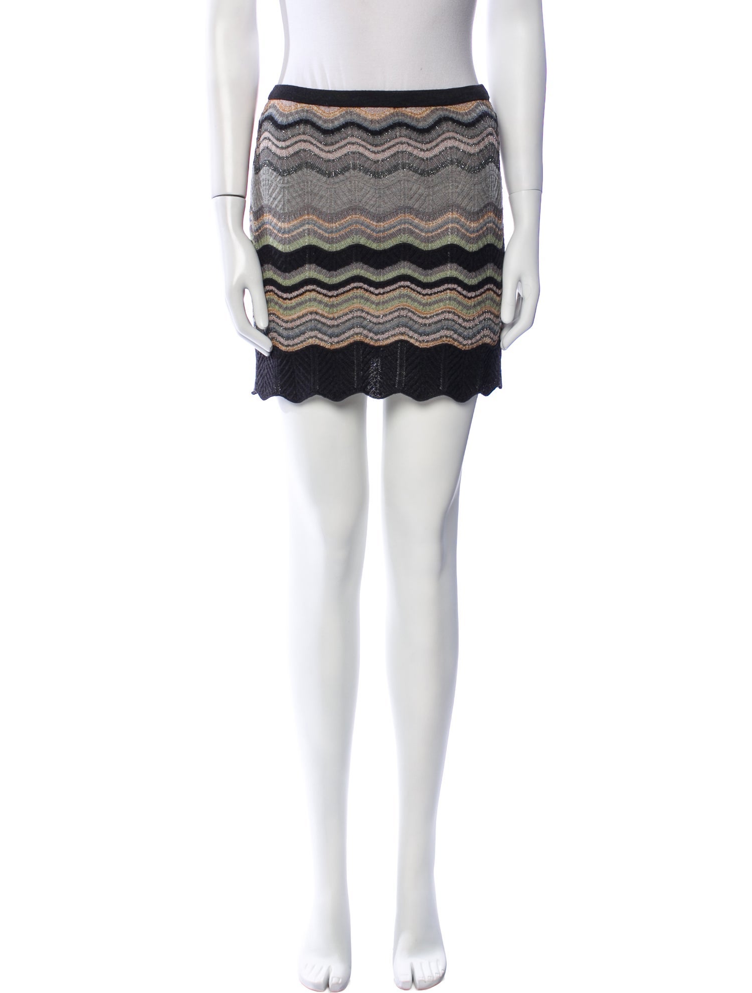 M Missoni Striped Mini Skirt