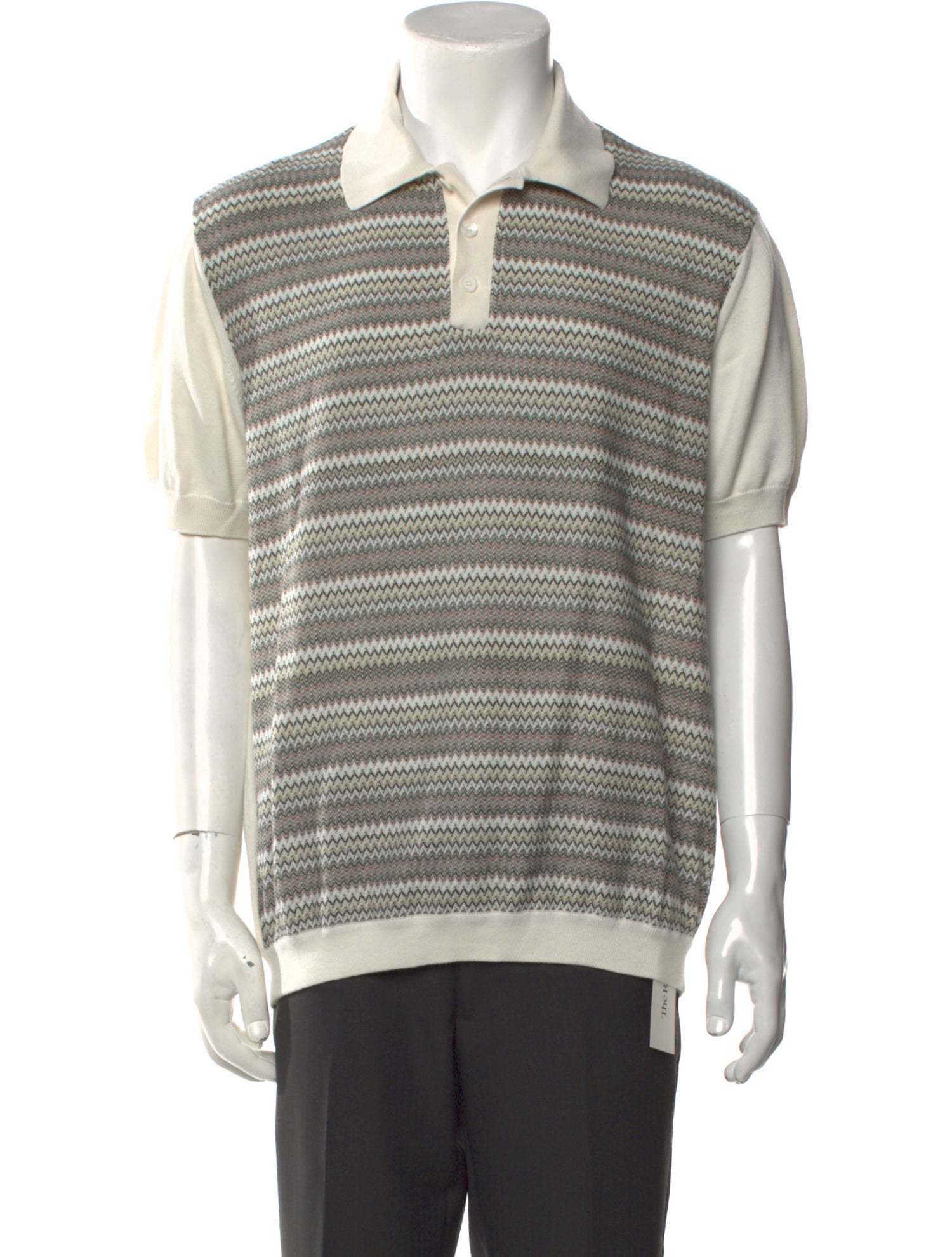 Missoni Striped Collar Polo Shirt
