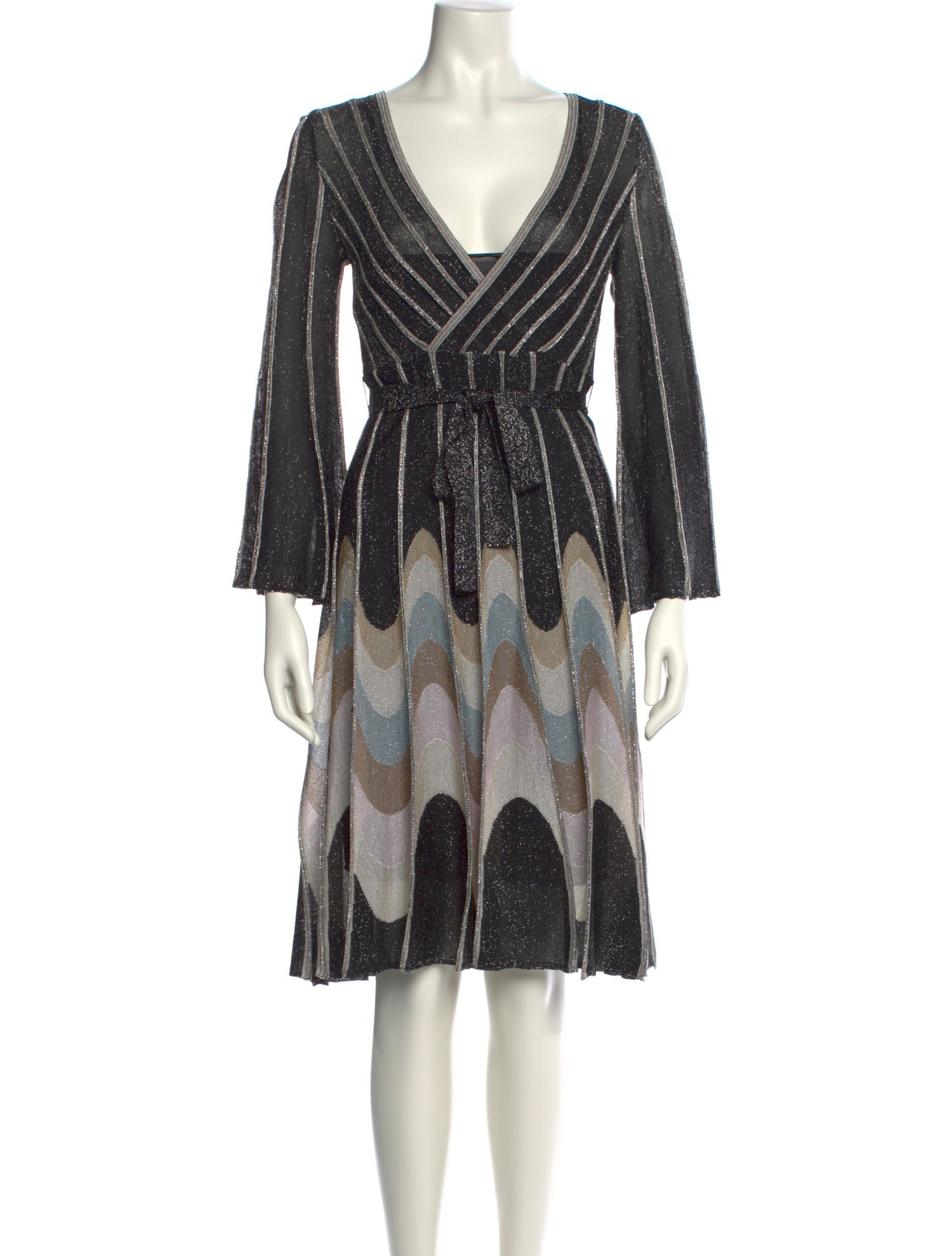 Missoni Striped Knee-Length Dress