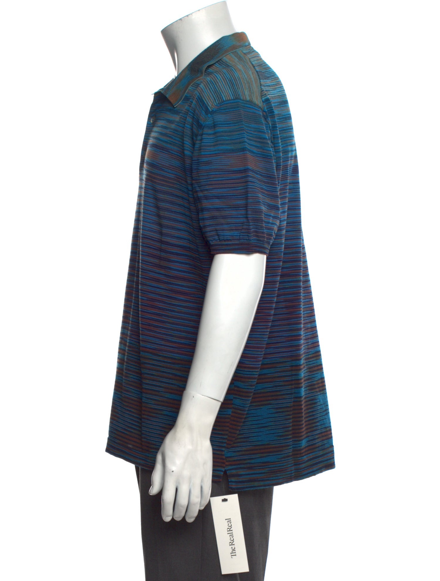 Missoni Striped V-Neck Polo Shirt