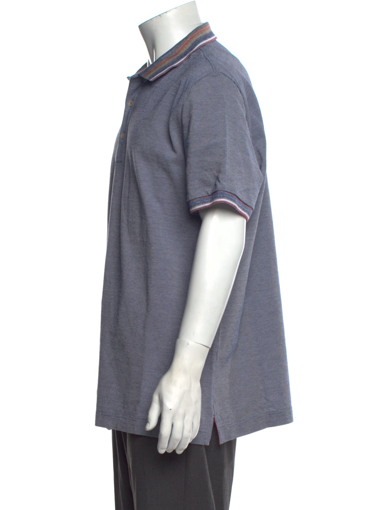 Missoni Striped Crew Neck Polo Shirt