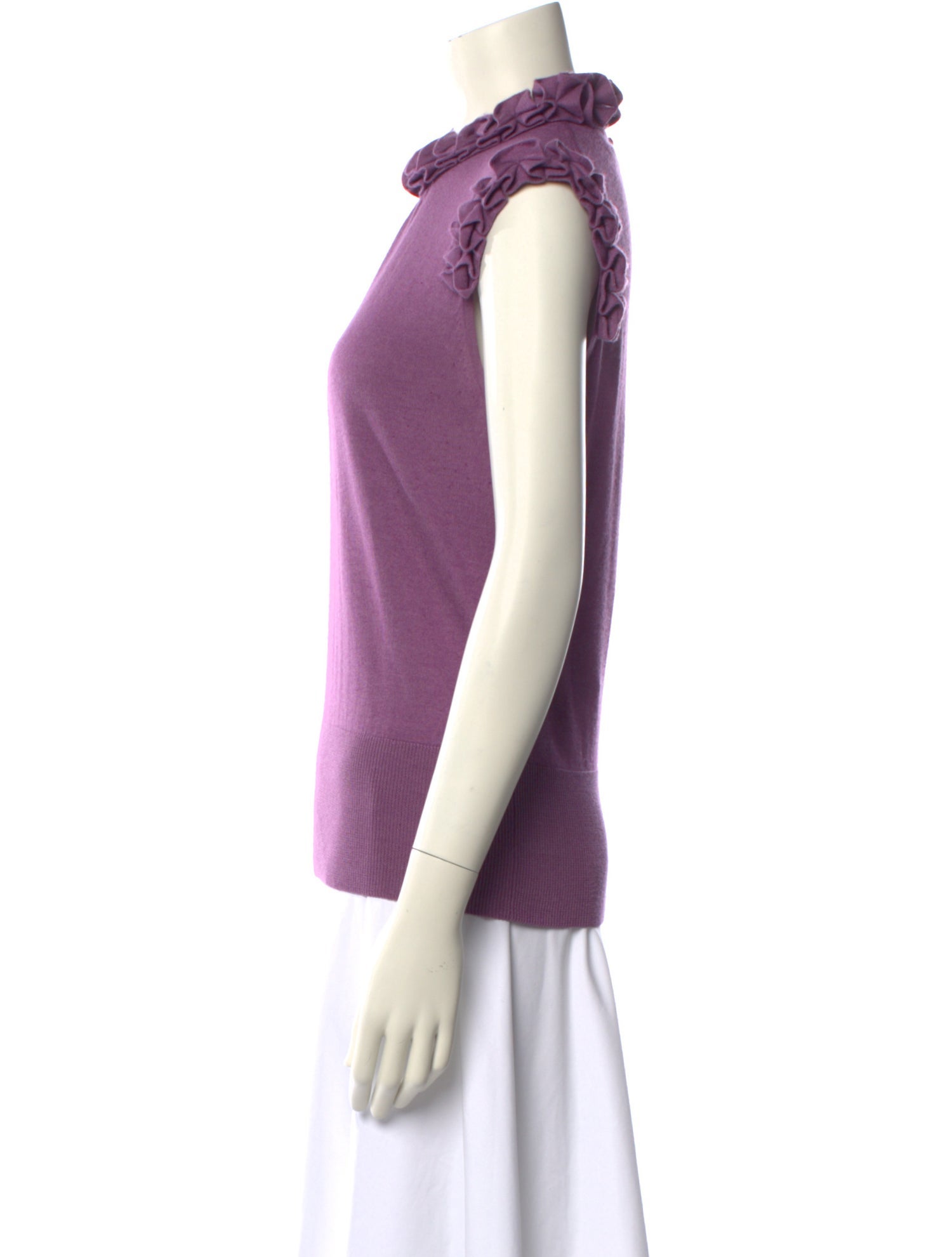 M Missoni Silk Mock Neck Top