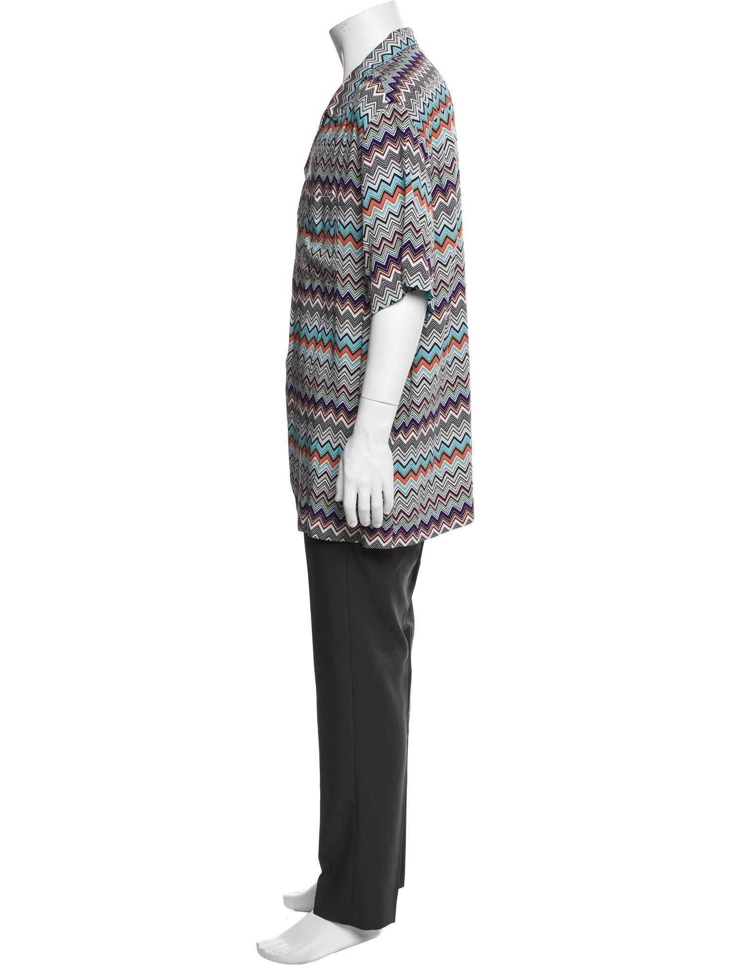 Missoni Striped Short Sleeve Shirt w/ Tags