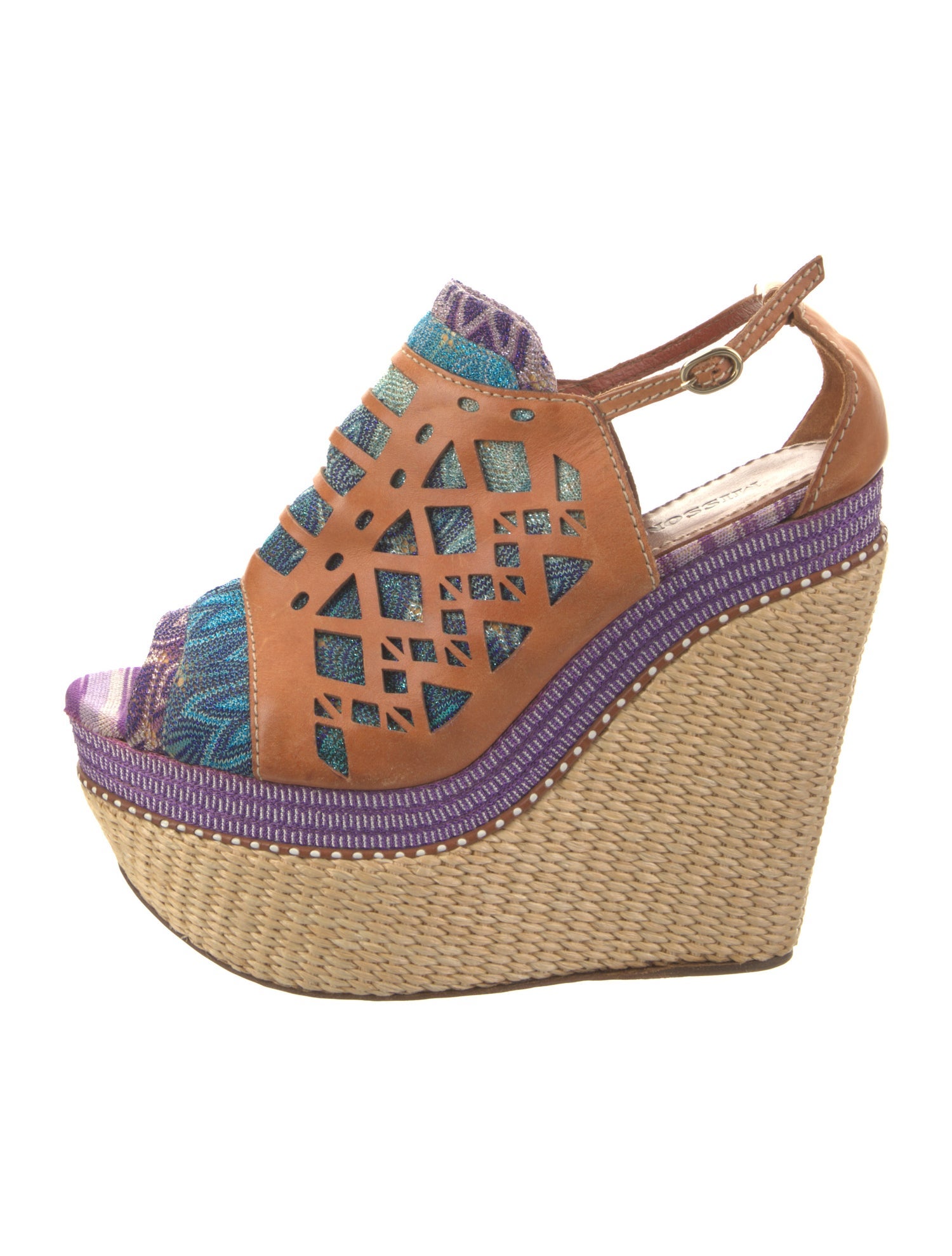 Missoni Leather Patterned Espadrilles
