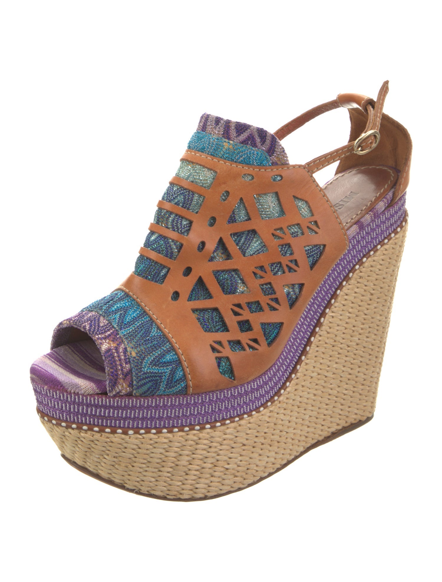 Missoni Leather Patterned Espadrilles