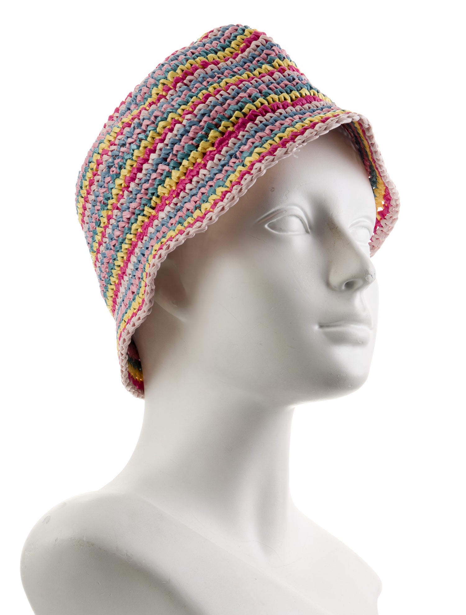 Missoni Crocheted Raffia Bucket Hat