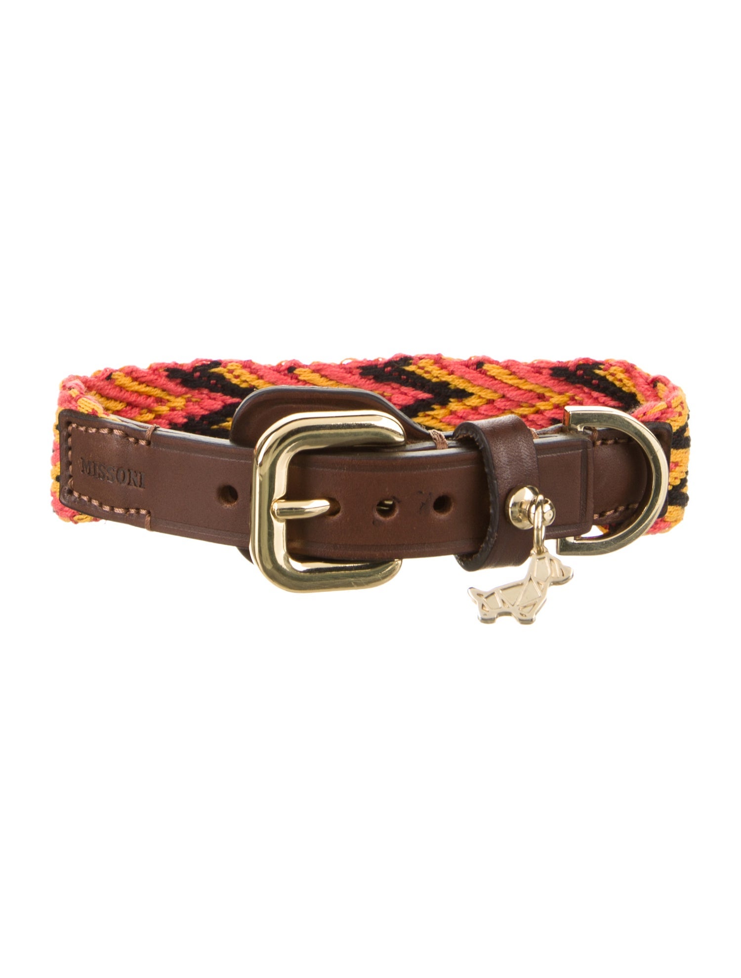 Missoni Chevron Knit Dog Collar