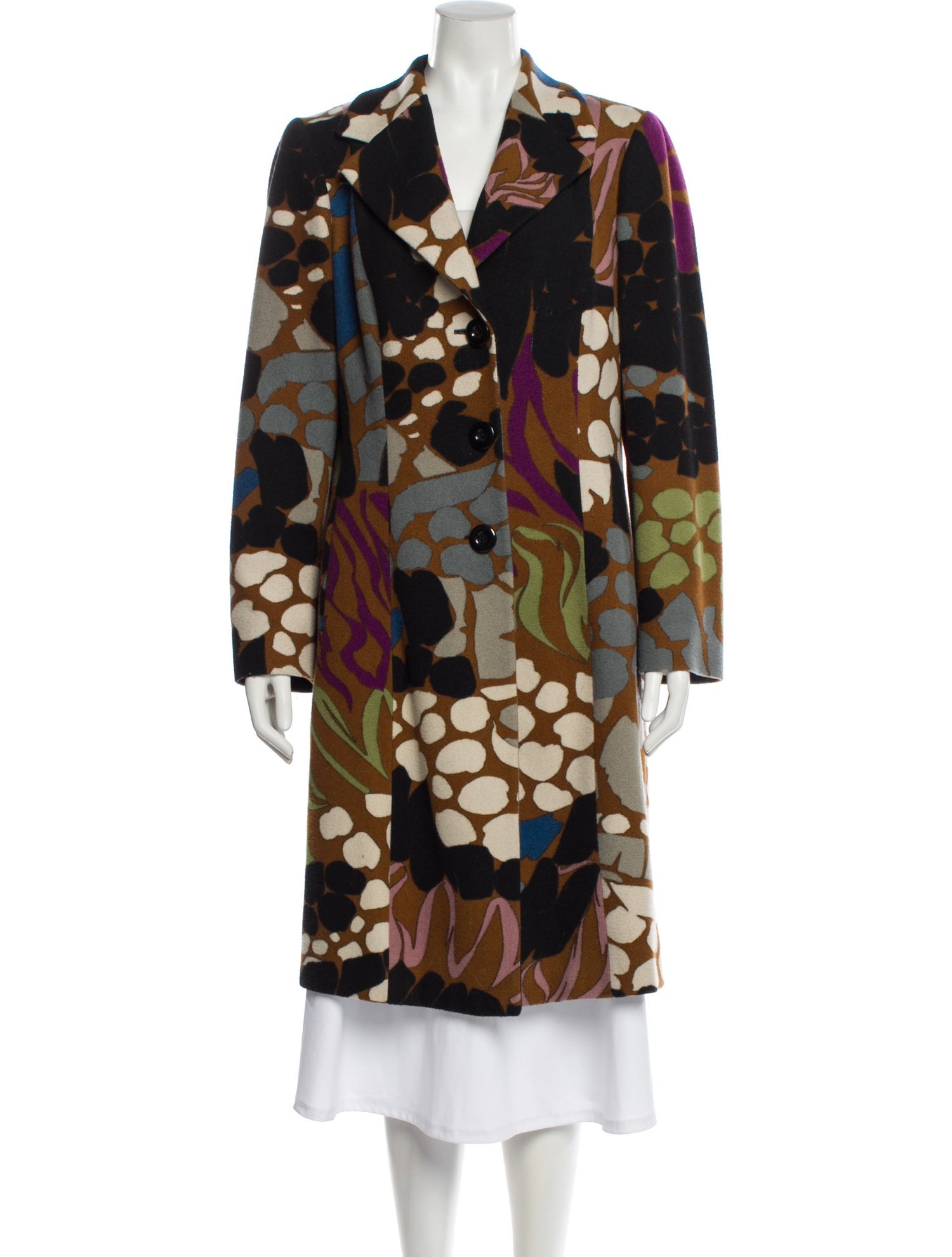Missoni Wool Printed Trench Coat