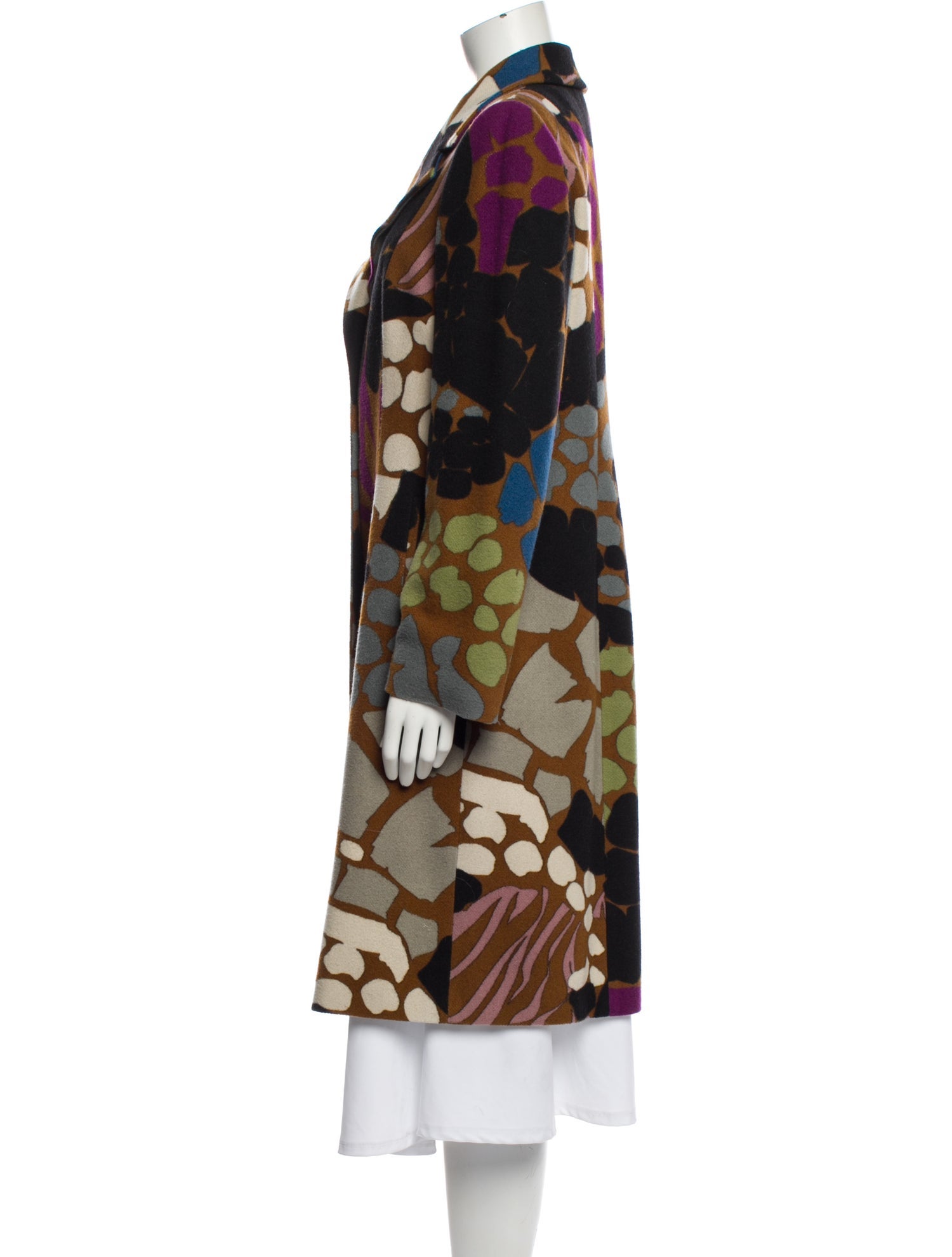 Missoni Wool Printed Trench Coat