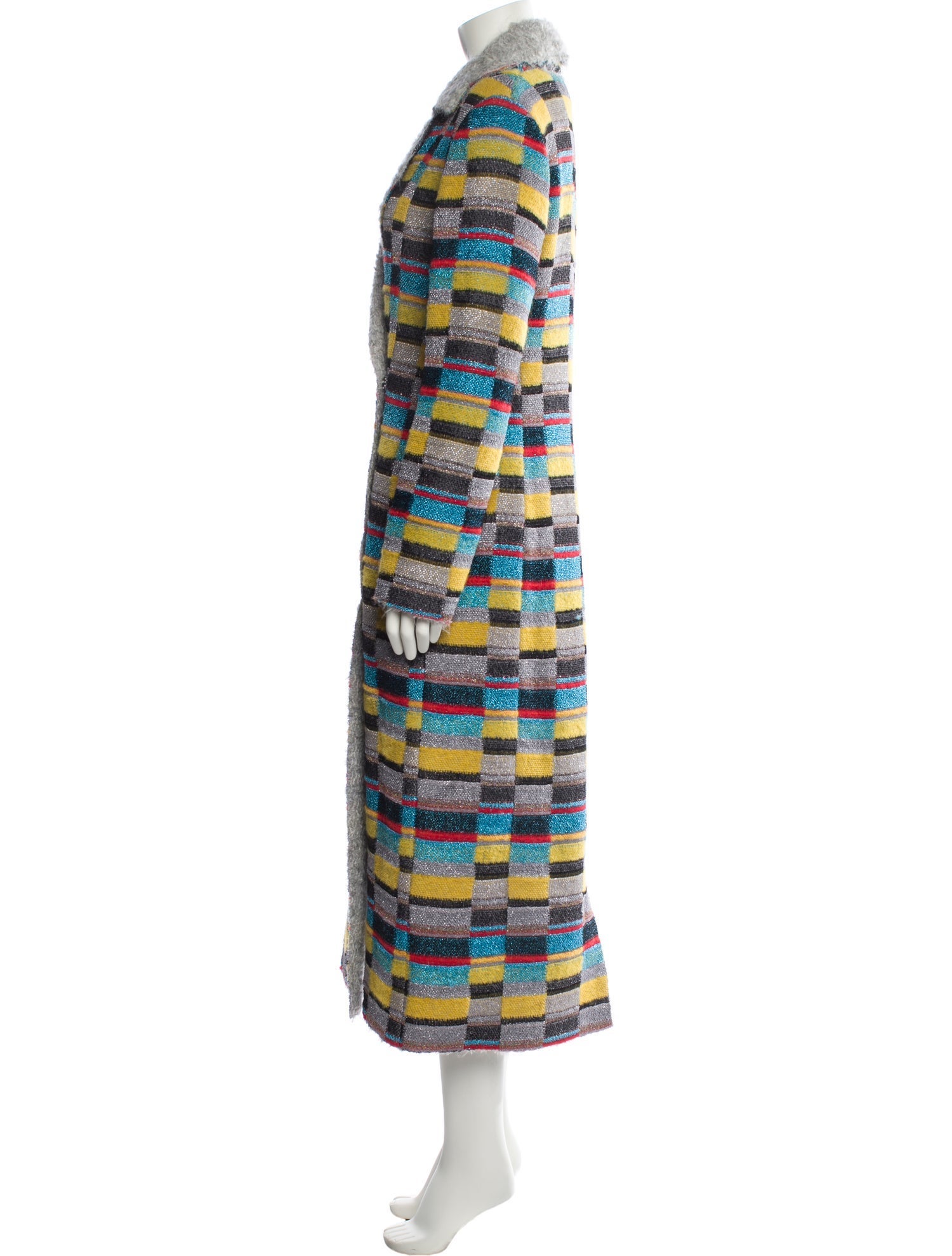 Missoni Plaid Print Trench Coat