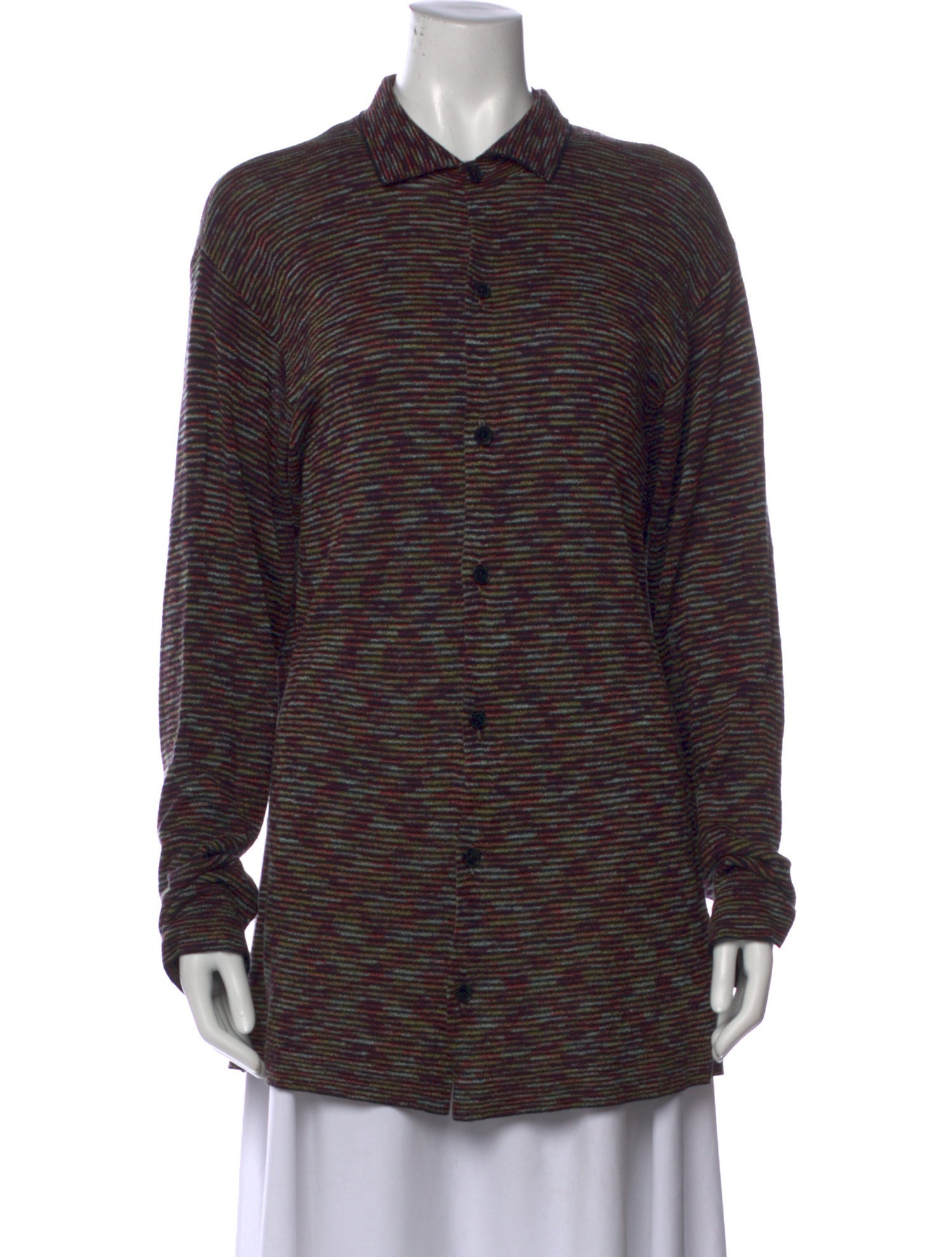 Missoni Sport Striped Mock Neck Sweater