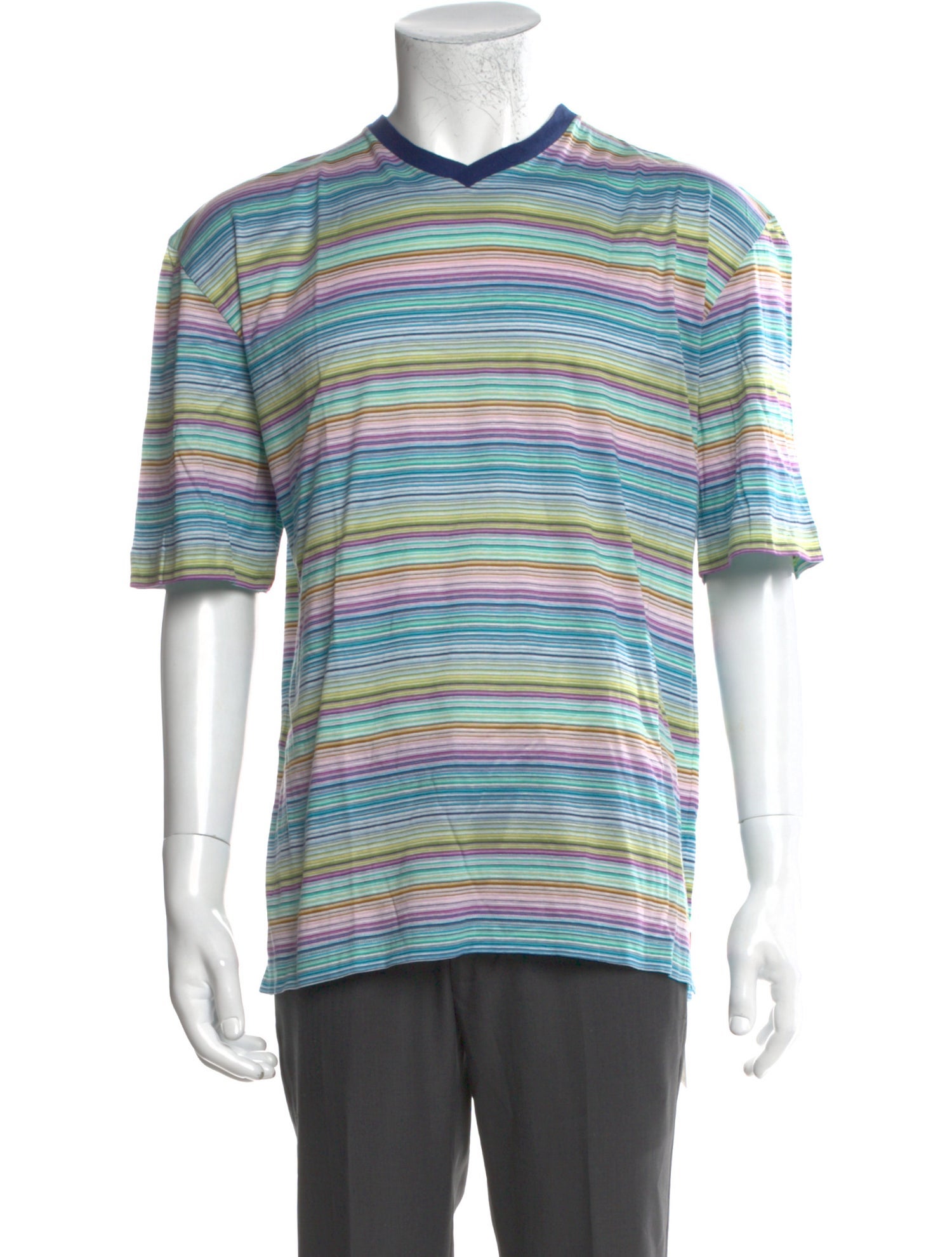 Missoni Striped Crew Neck T-Shirt
