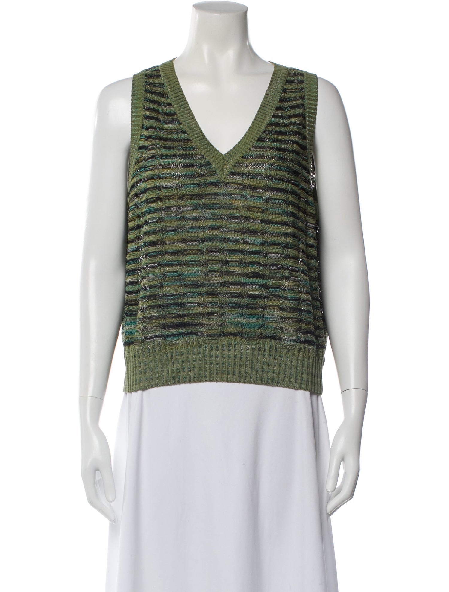 Missoni Striped V-Neck Sweater