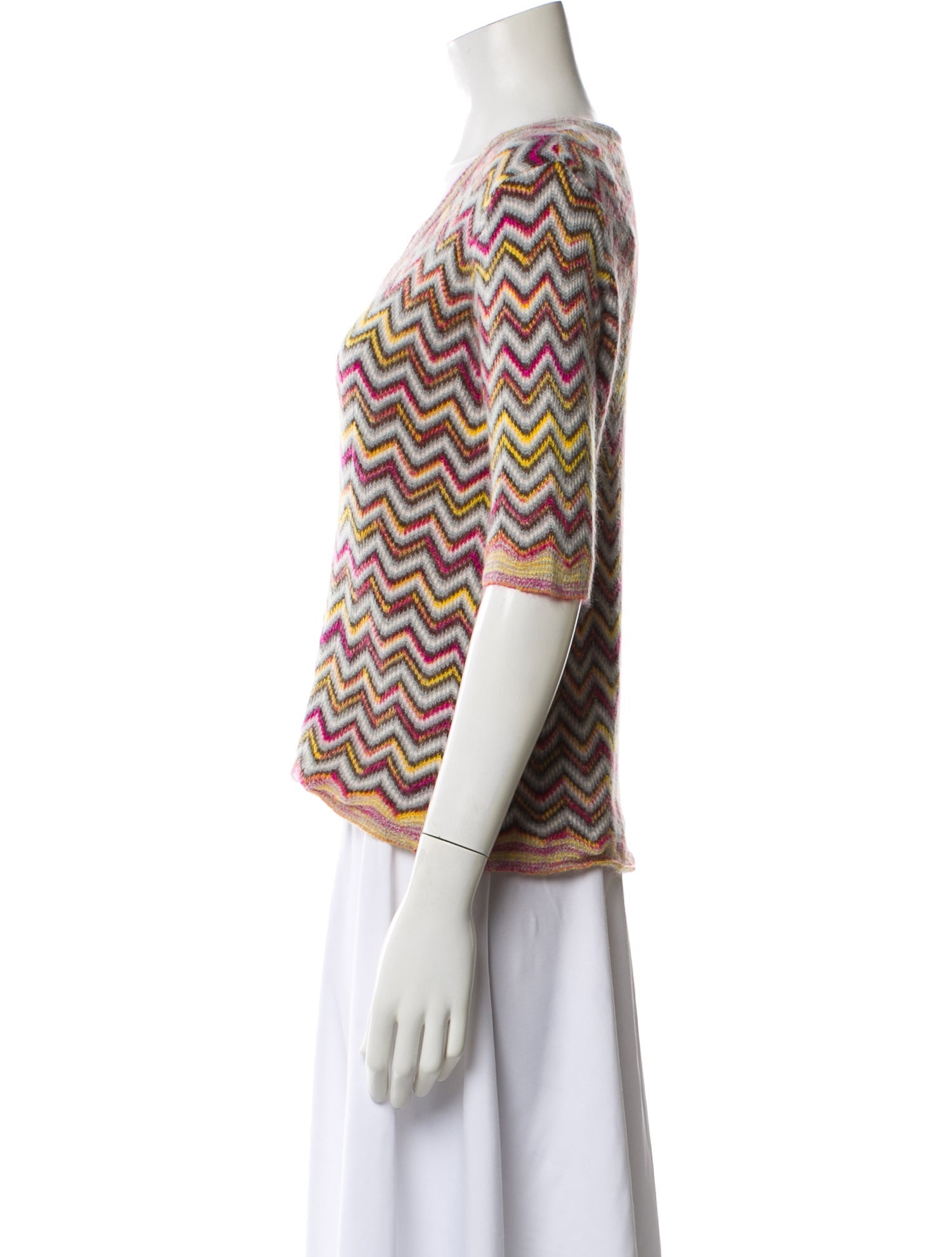 M Missoni Patterned V-Neck Top