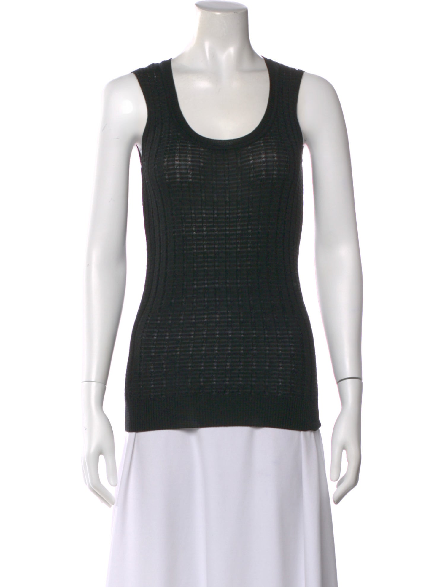 M Missoni Scoop Neck Sleeveless Top