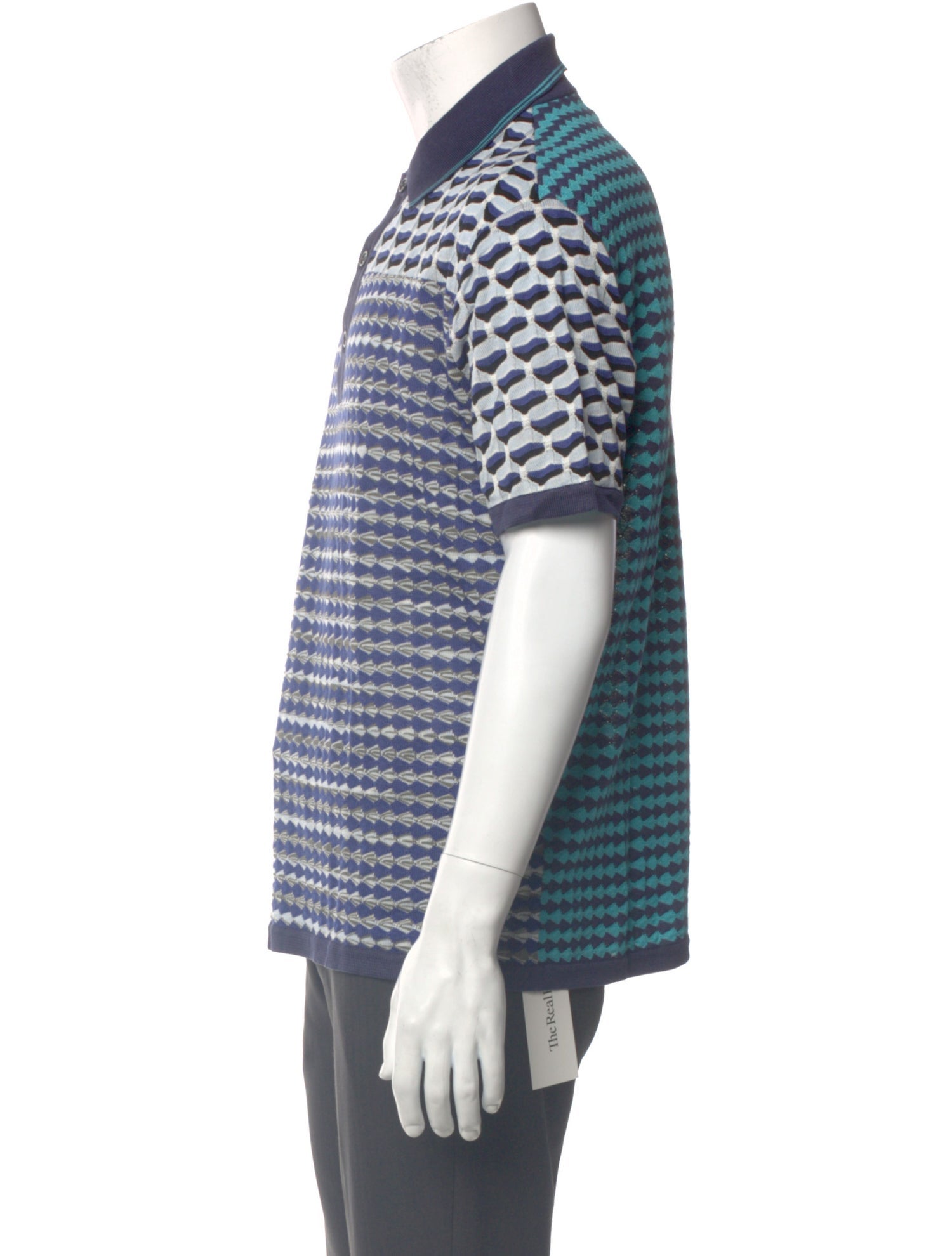 Missoni Printed Collar Polo Shirt