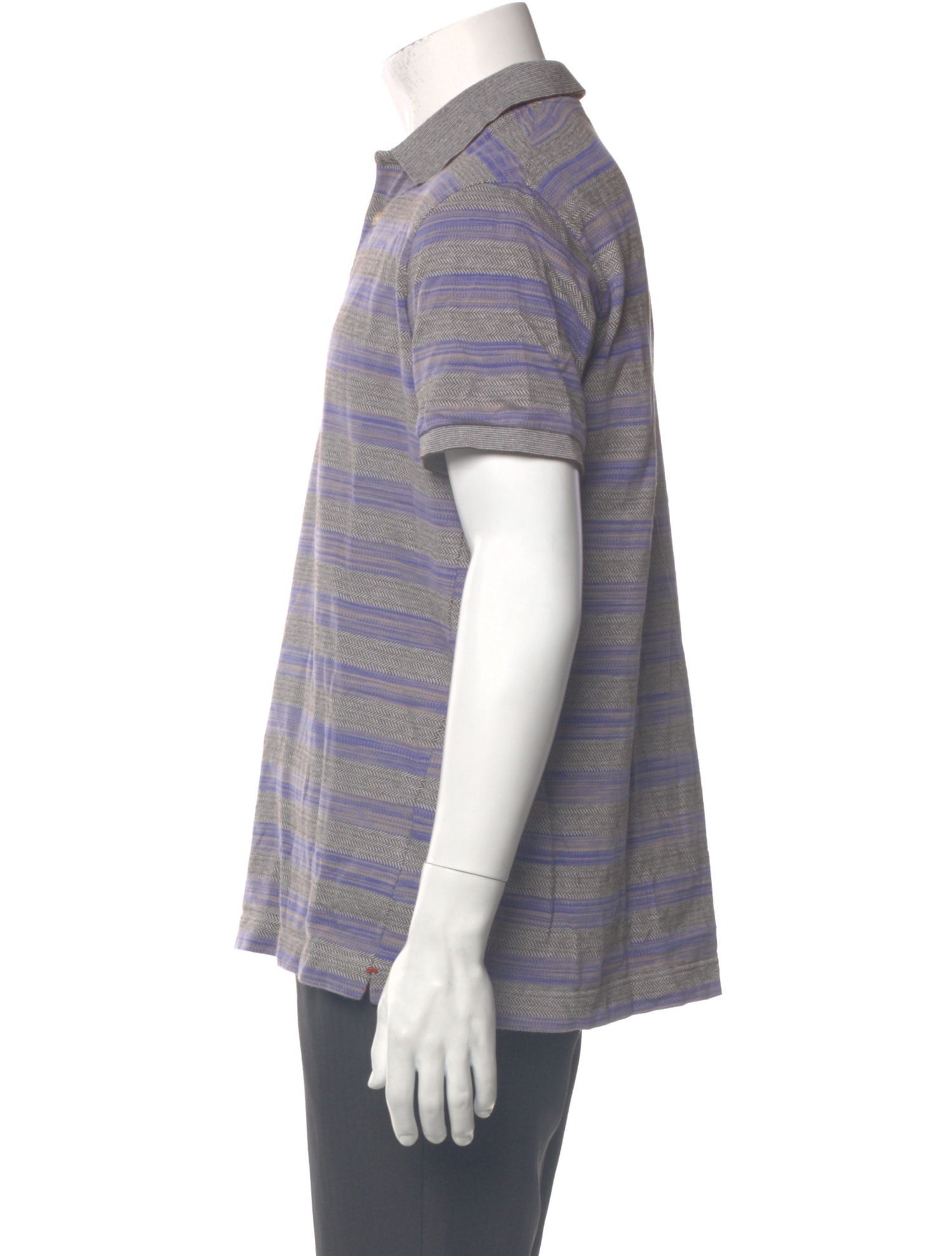 Missoni Striped Collar Polo Shirt