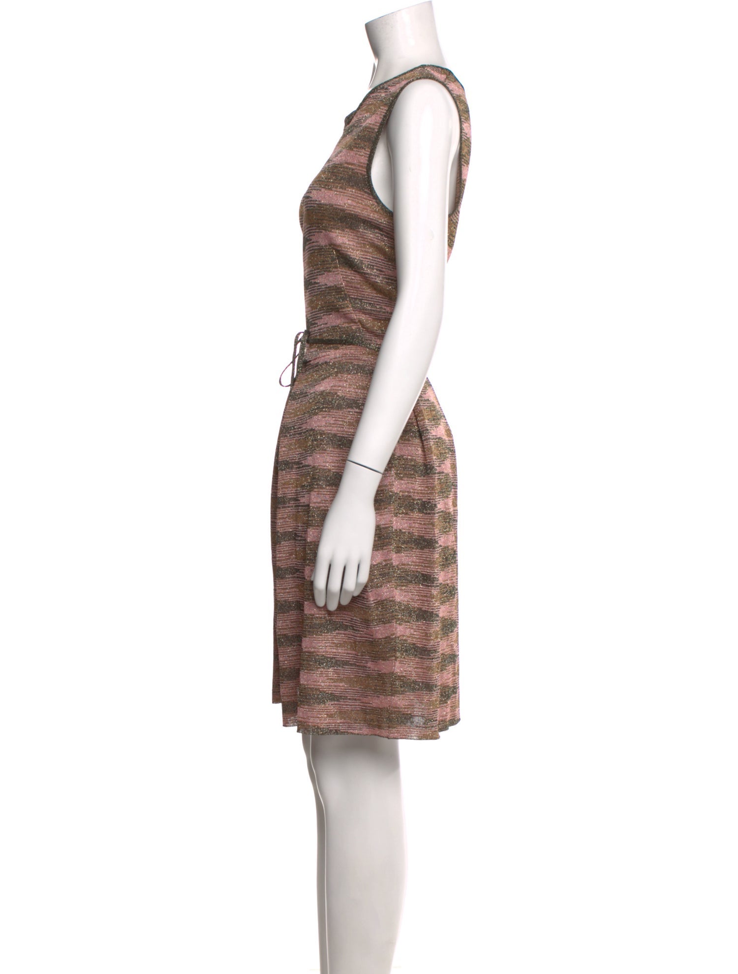 M Missoni Striped Knee-Length Dress