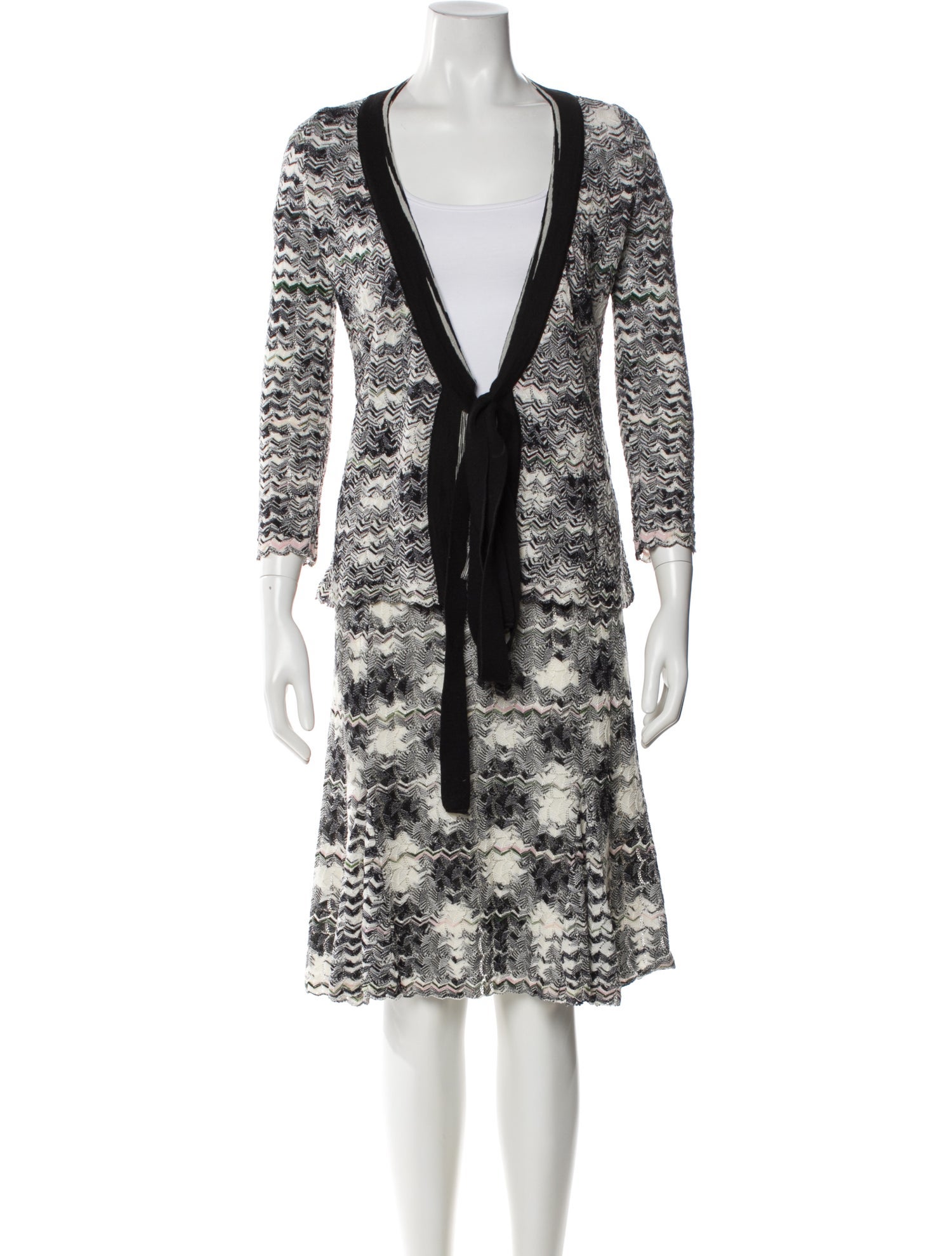 Missoni Merino Wool Striped Skirt Set